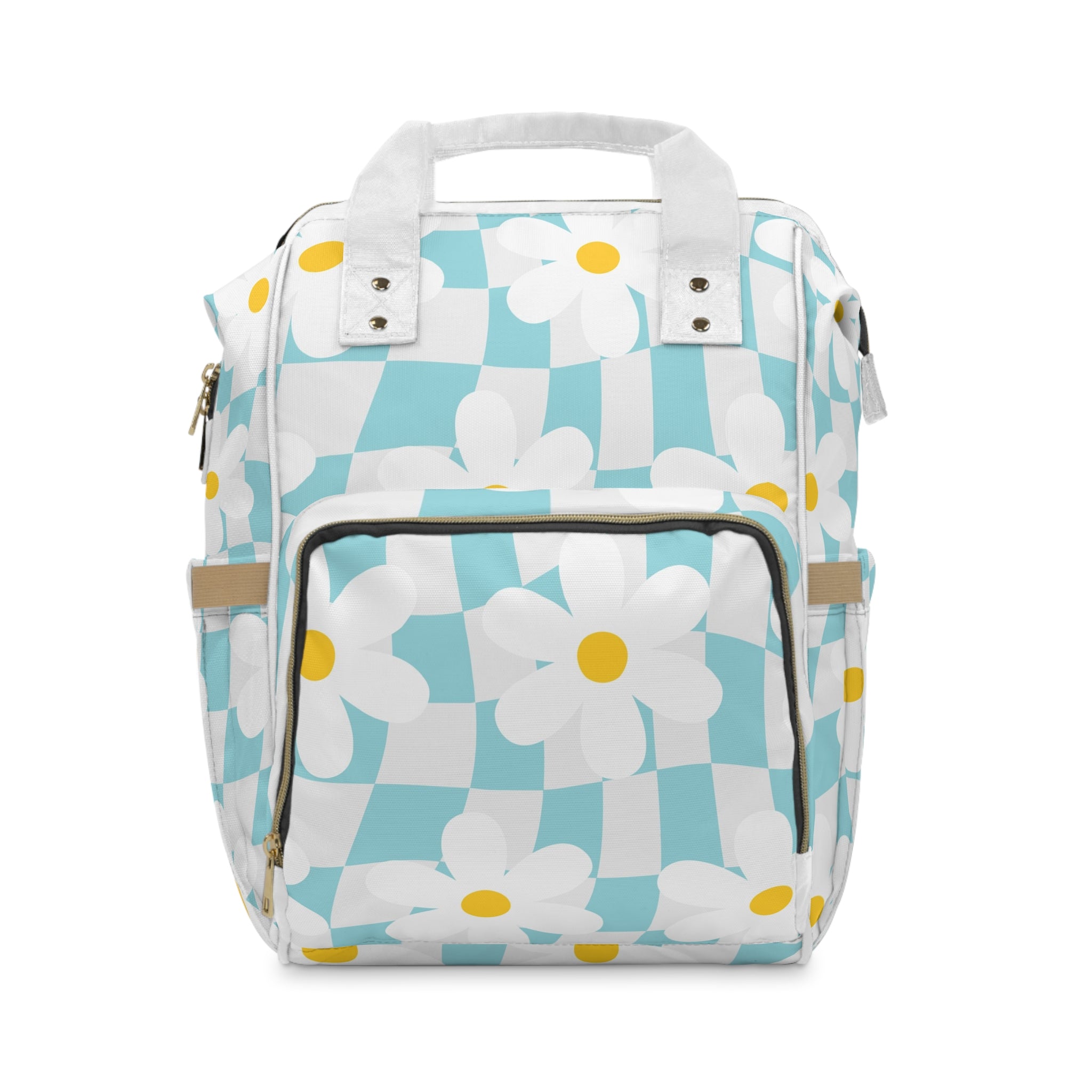 Trippy Check Garden Multifunctional Diaper Backpack, Artsulli - Art is Long, Life is Short, Bags, Size, 15.0" × 10.8" × 6.7'', , , , , 21878987302725542634