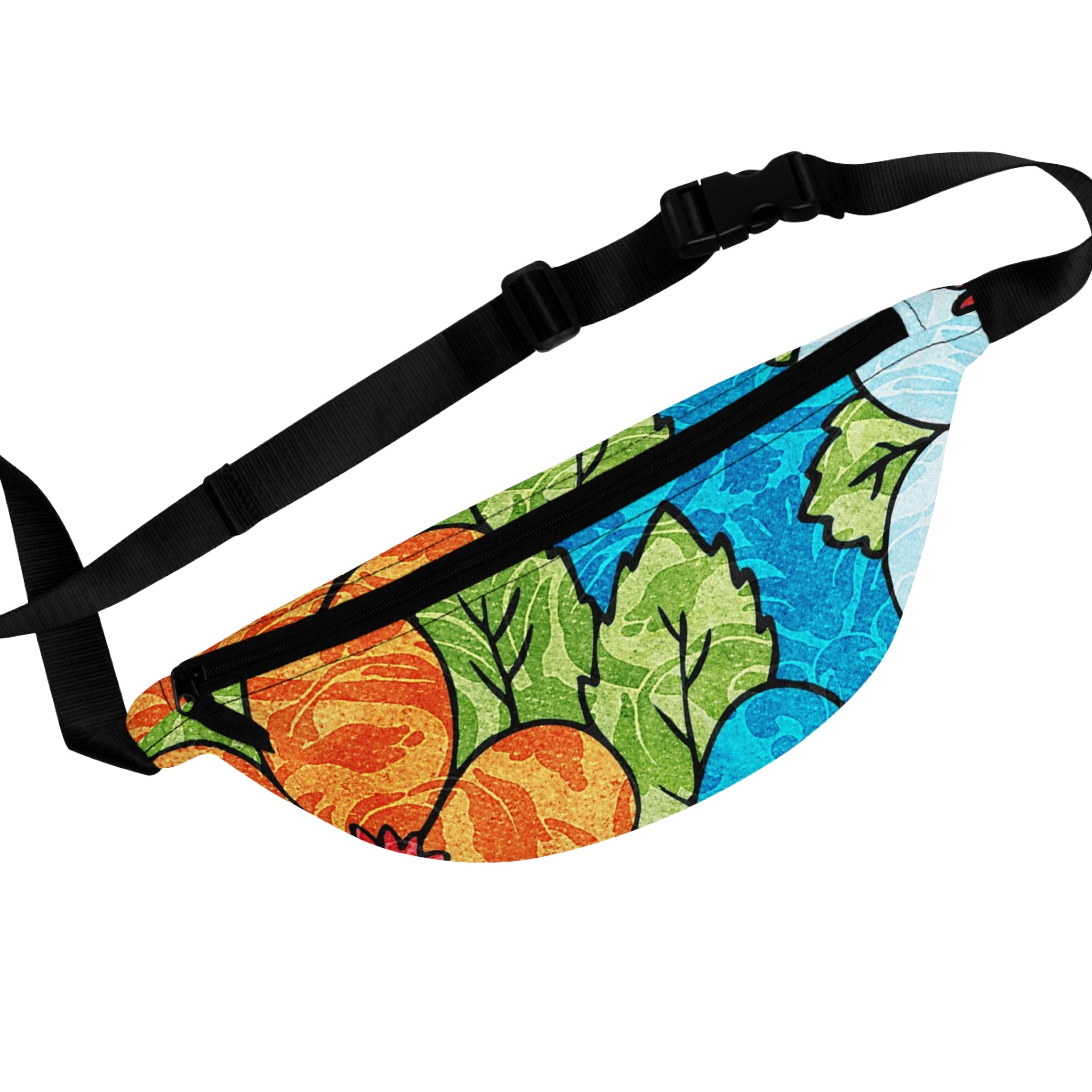 Blue Orange Groovy Fanny Pack, Artsulli - Art is Long, Life is Short, Bags, Size, One size, , , , , 23598866945758964495