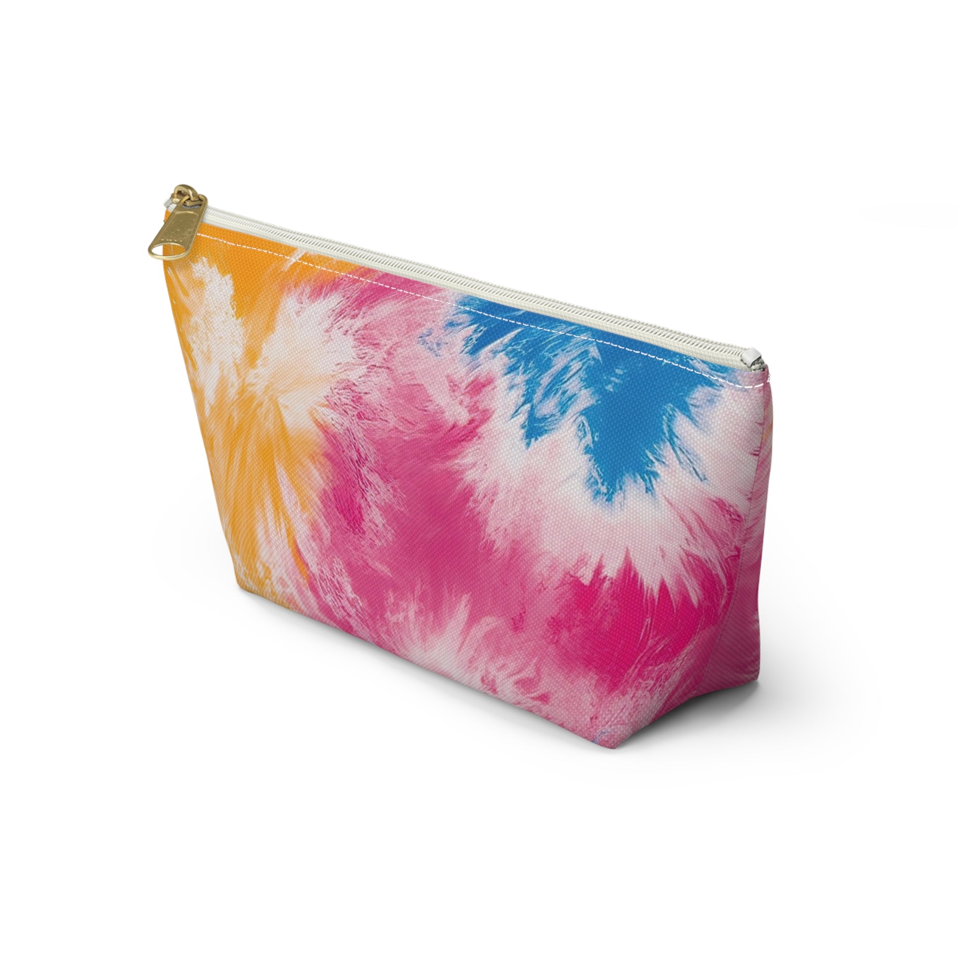 Tie Dye Splash II Accessory Pouch w T-bottom, Artsulli - Art is Long, Life is Short, Bags, , , , , , , 