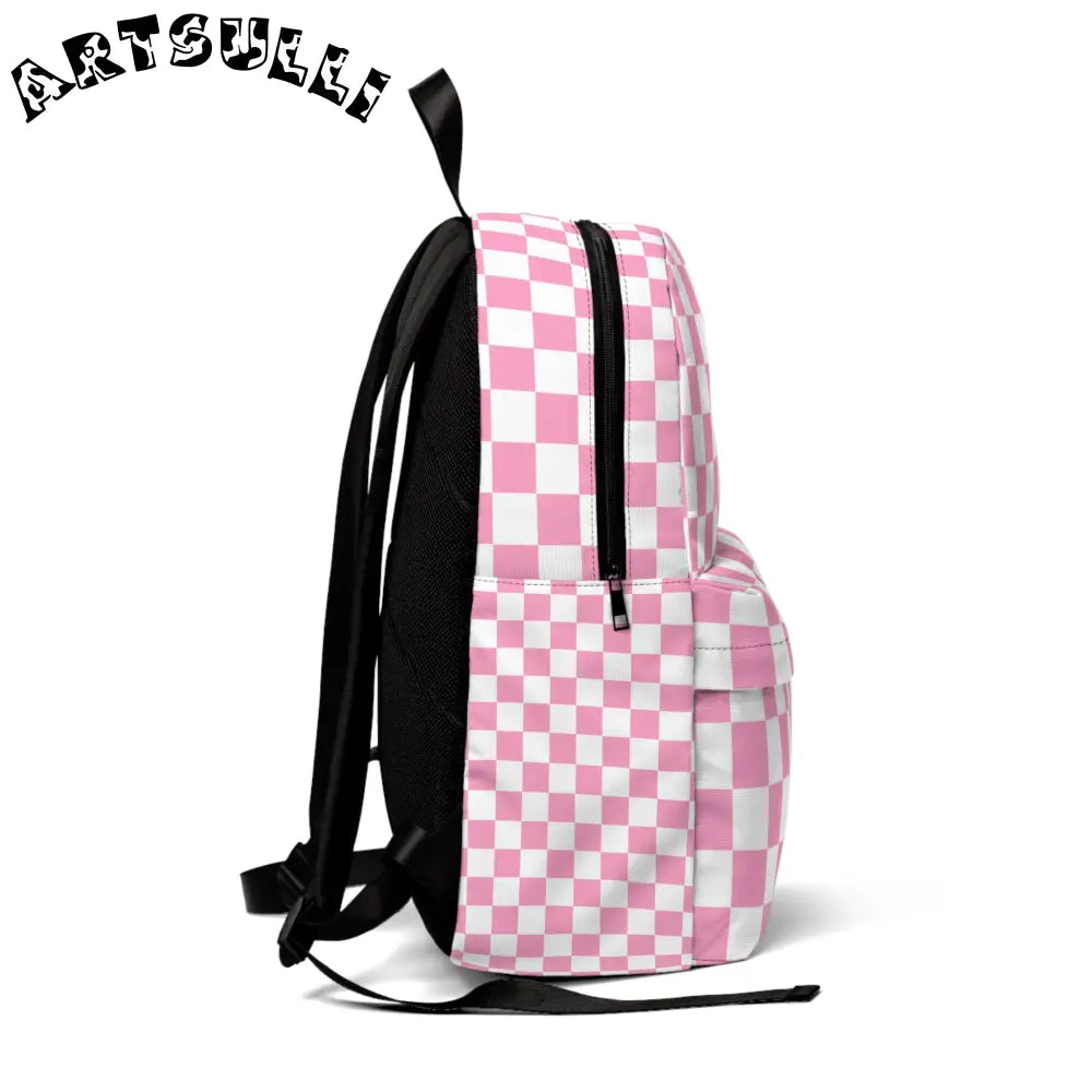 JAKKOUTTHEBXX Checkerboard Hot Pink and White Unisex Classic
