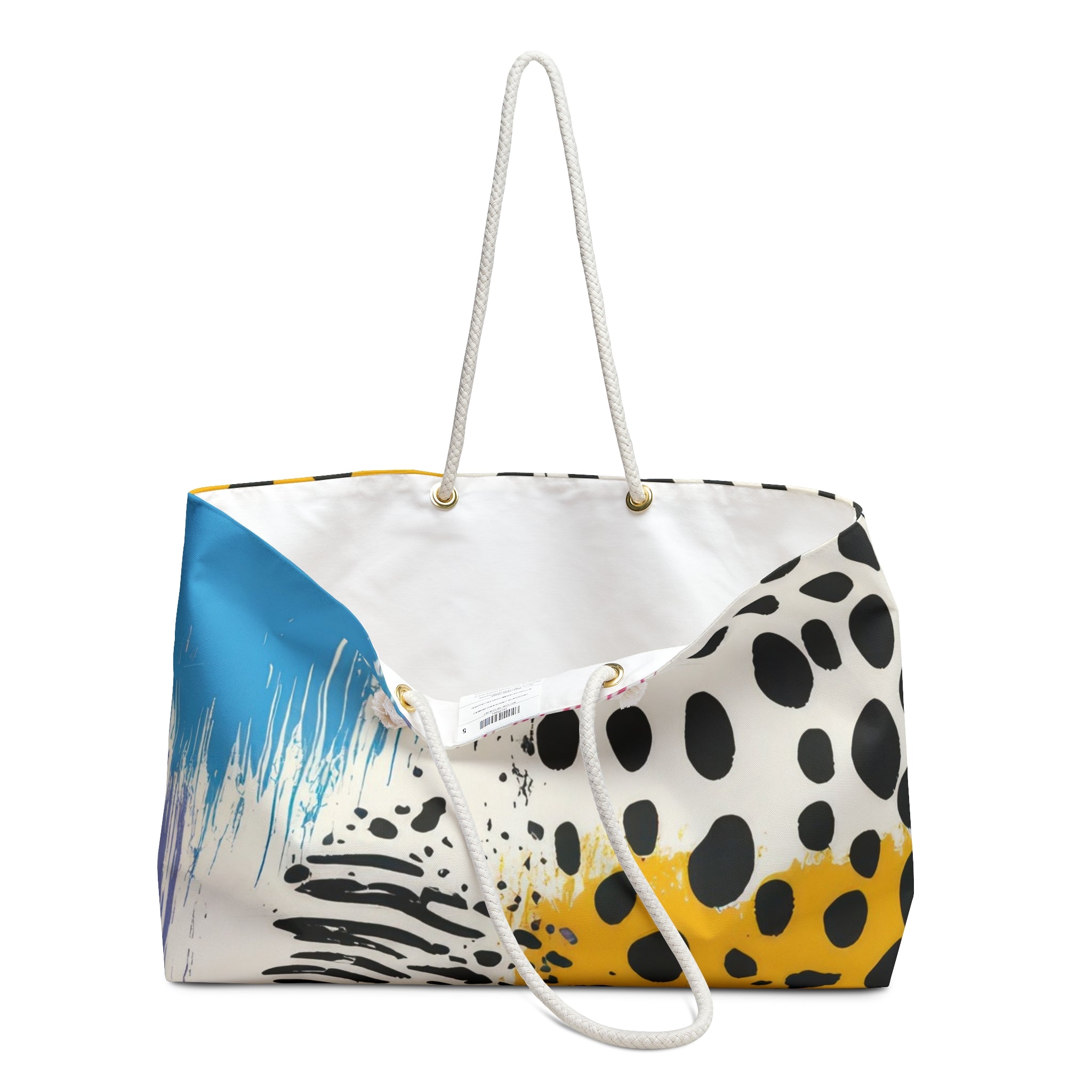 Rae Zebra Rhapsody Weekender Bag, Artsulli - Art is Long, Life is Short, Bags, , , , , , , 