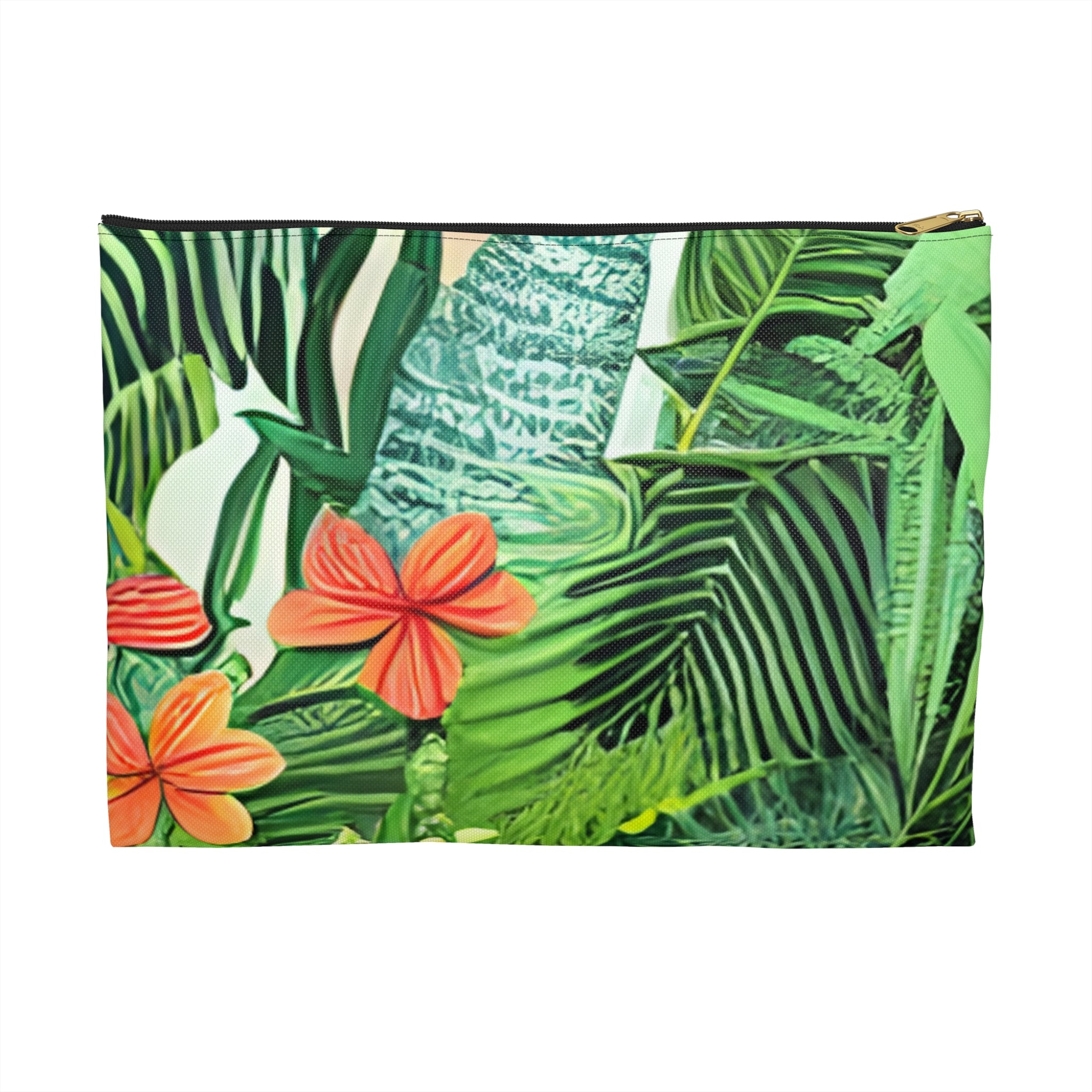 Jungle Zebra Art Accessory Pouch, Artsulli - Art is Long, Life is Short, Bags, Size, Large, Color, Black zipper, , , 62001925762363