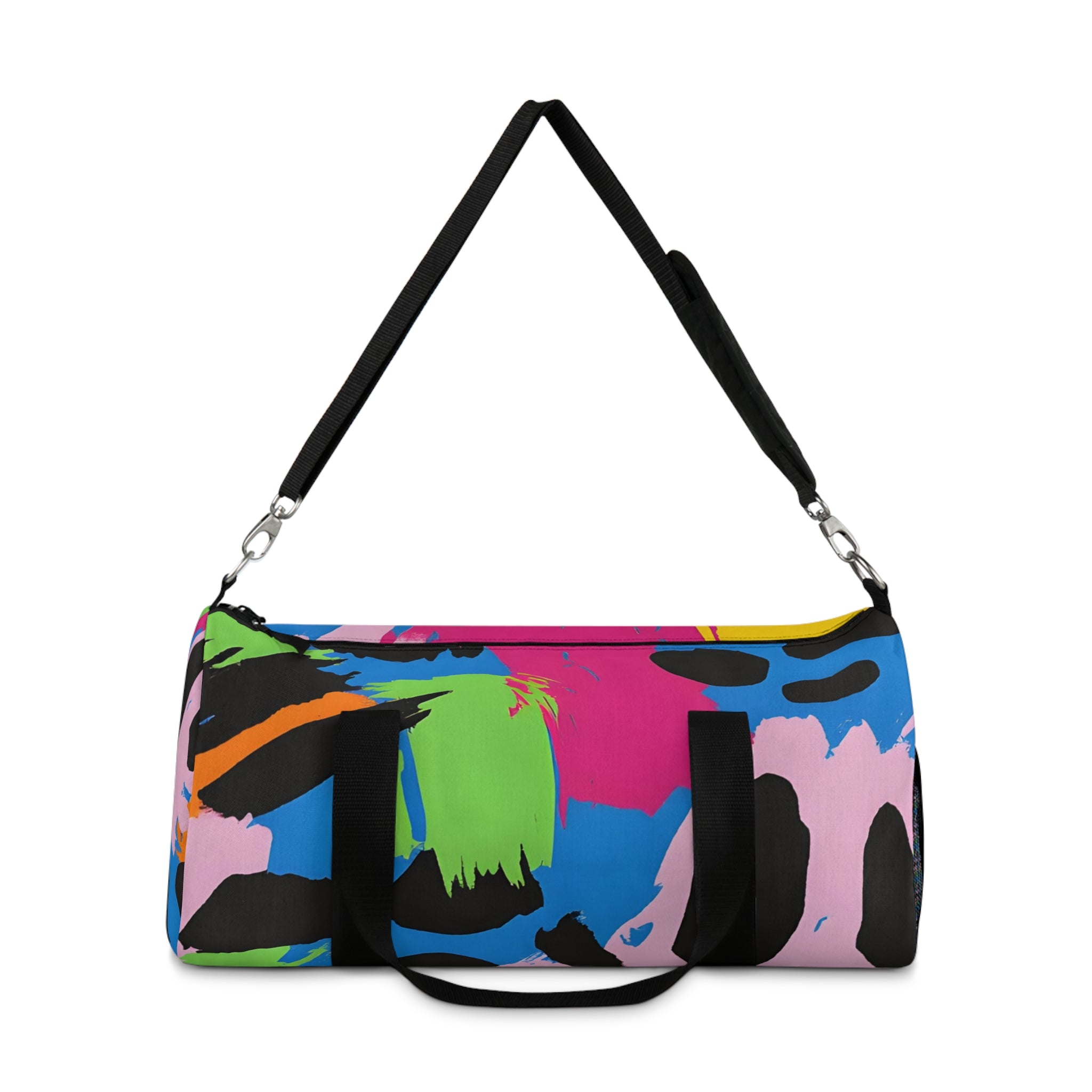 90s Neon Duffel Bag, Artsulli - Art is Long, Life is Short, Bags, , , , , , , 