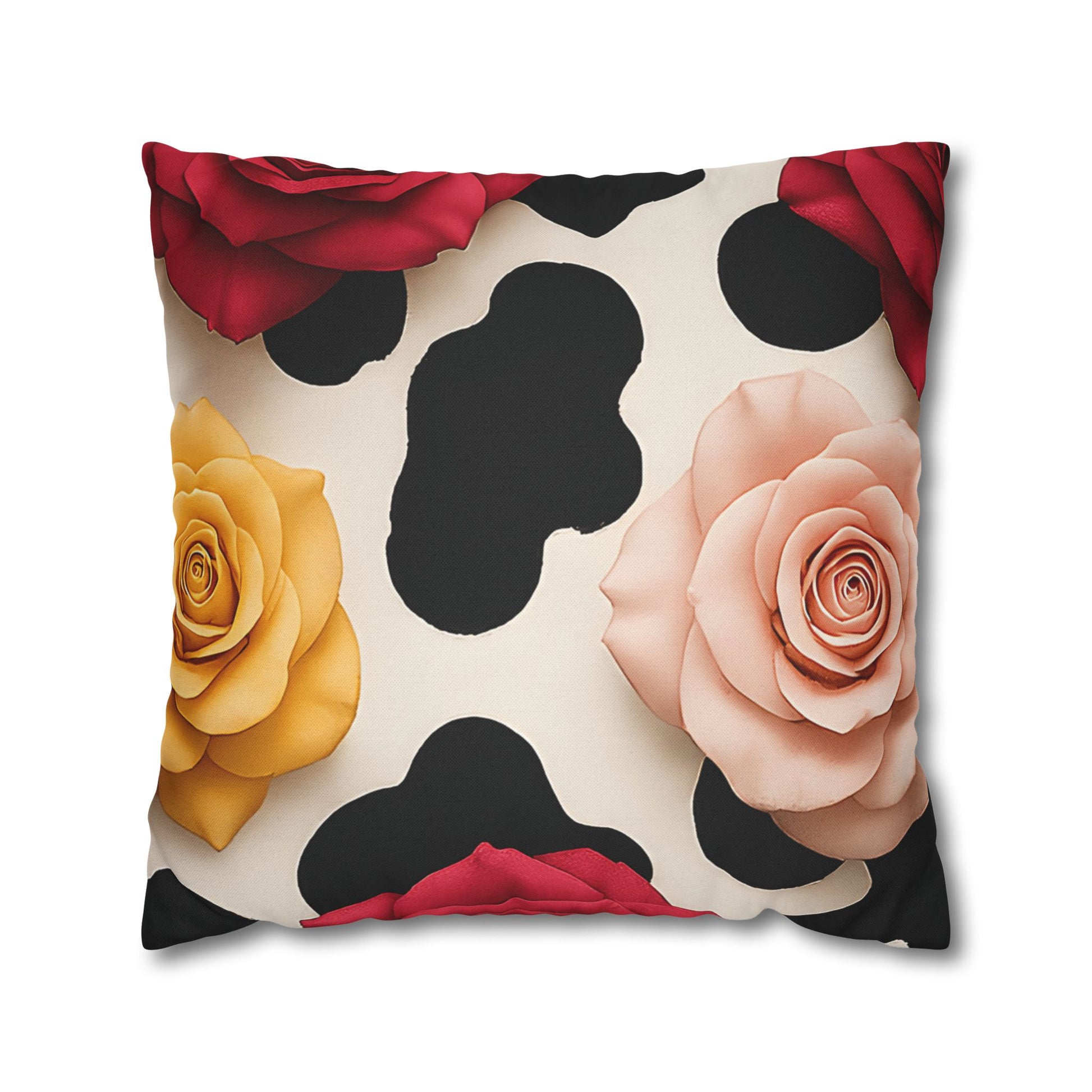 Spun Polyester Square Pillowcase, Artsulli - Art is Long, Life is Short, Home Decor, Size, 20" × 20", , , , , 60654752708653321337