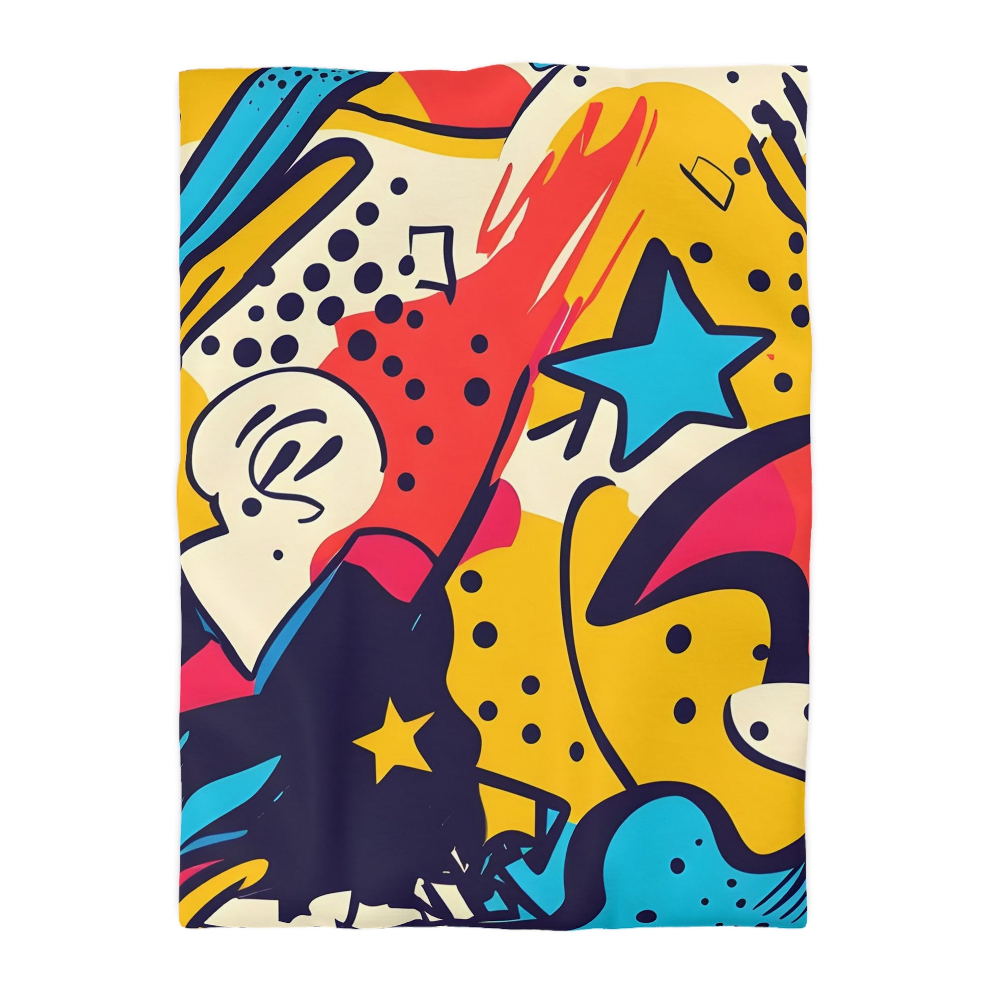Comic x Pop Art Microfiber Duvet Cover, Artsulli - Art is Long, Life is Short, Home Decor, Size, Twin XL, Color, White, , , 17805665365337530393