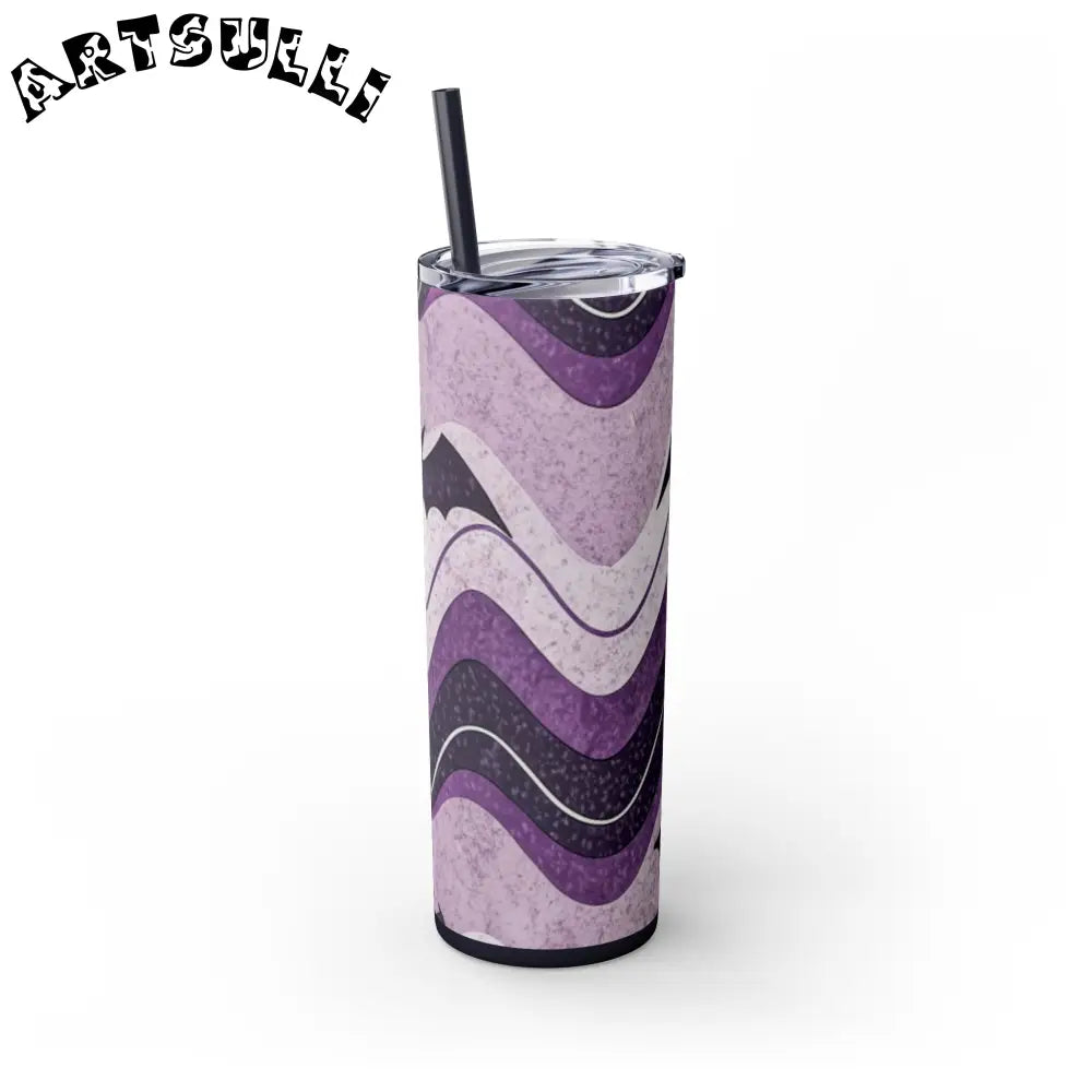 JAKKOUTTHEBXX Bat Wave Skinny Tumbler with Straw 20oz JAKKOUTTHEBXX