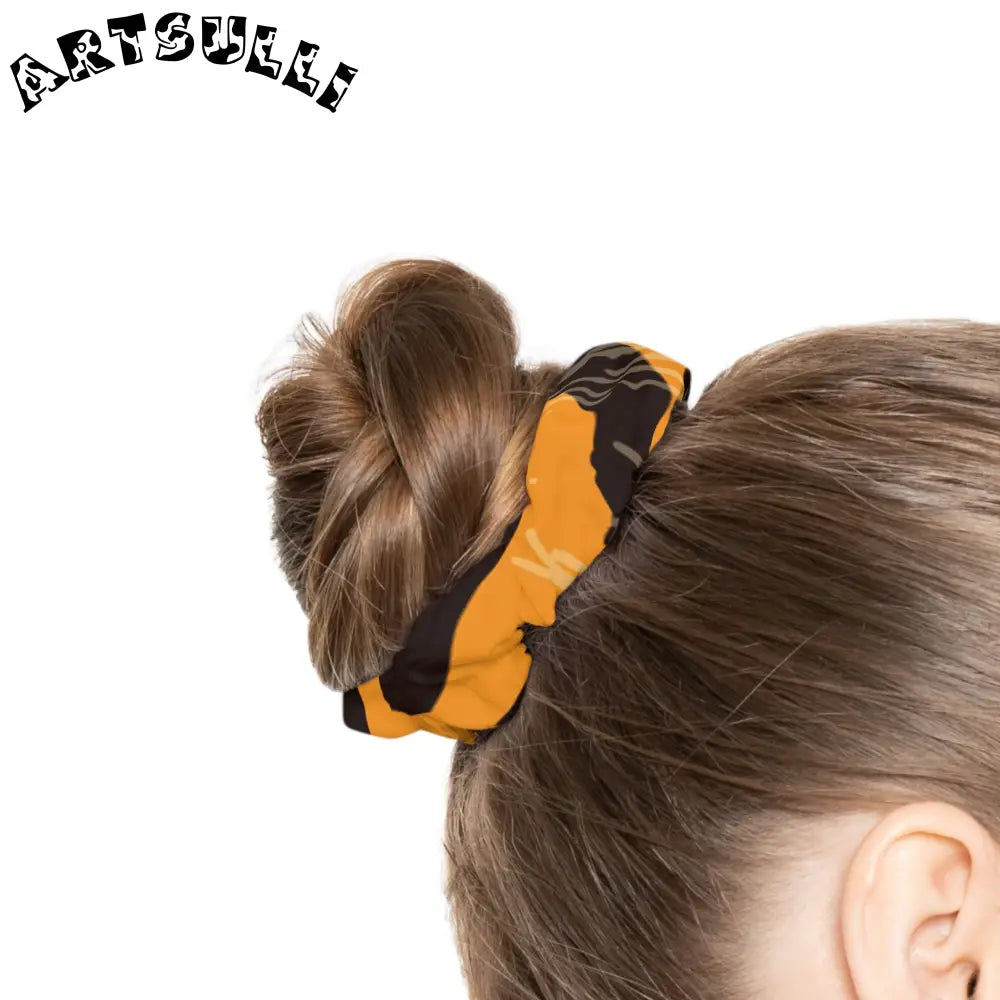 JAKKOUTTHEBXX Tiger Scratches Orange & Black Scrunchie JAKKOUTTHEBXX