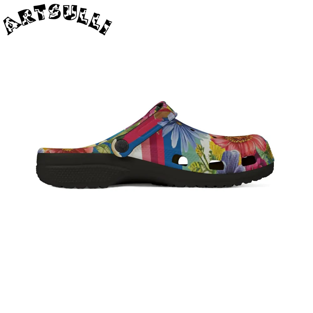 JAKKOUTTHEBXX Colorful Floral Eva Foam Clogs 2025