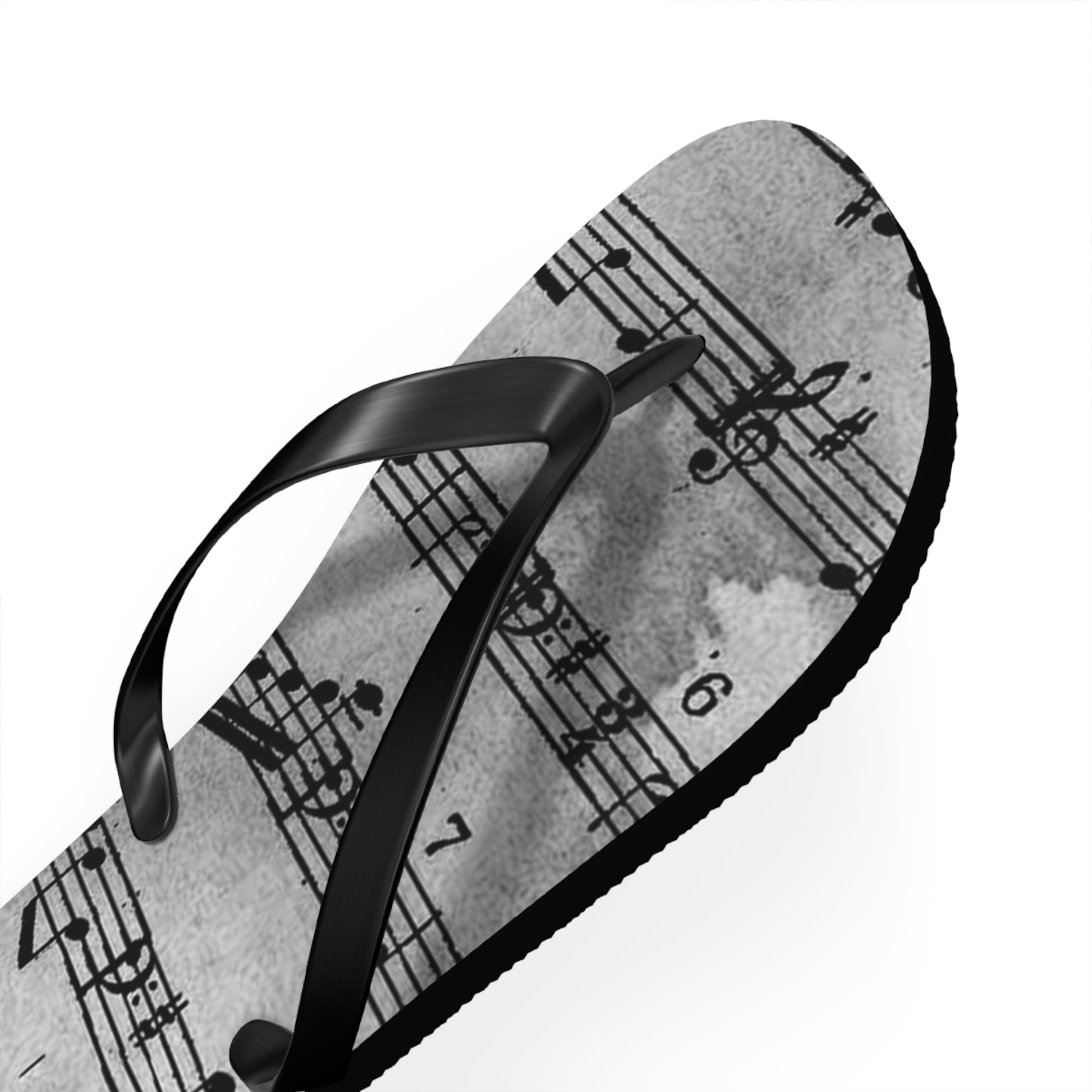 Drip Spill Type Beat Sheet Music Black Flip Flops, Artsulli - Art is Long, Life is Short, Shoes, , , , , , , 