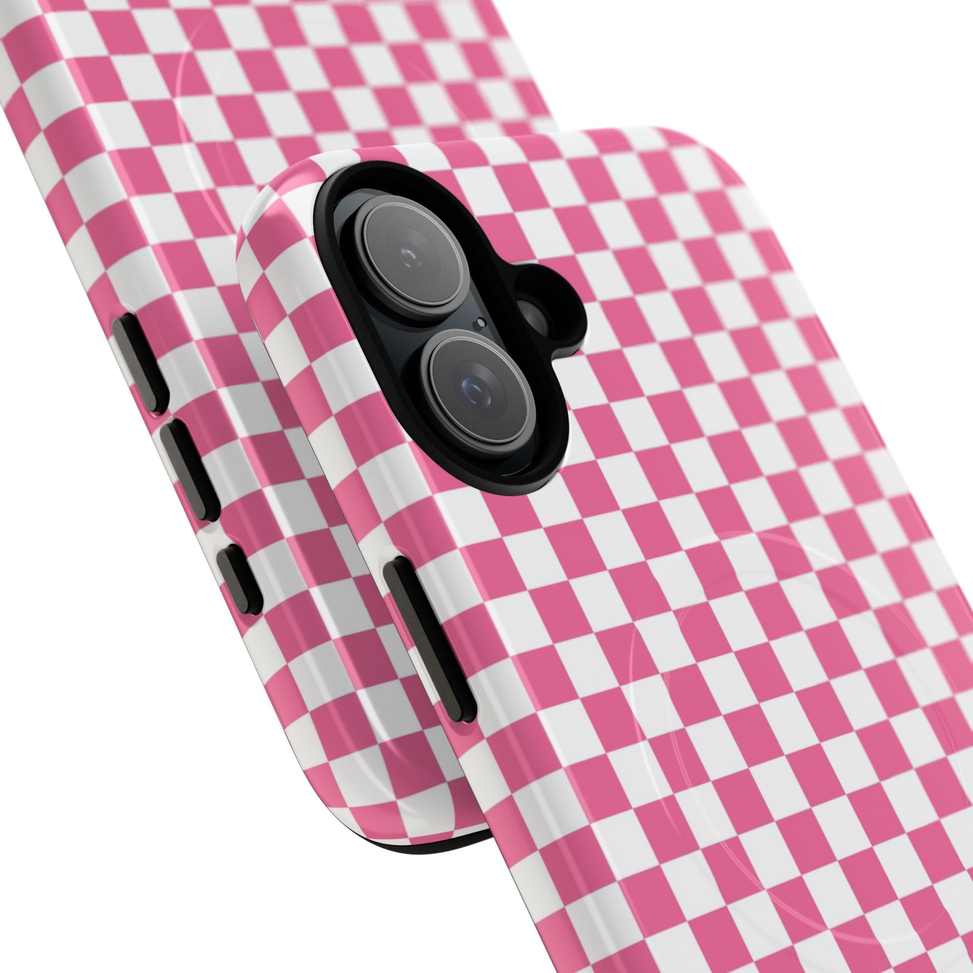 Yuyushiki Pink Check Tough Magnetic Cases, Artsulli - Art is Long, Life is Short, Phone Case, , , , , , , 