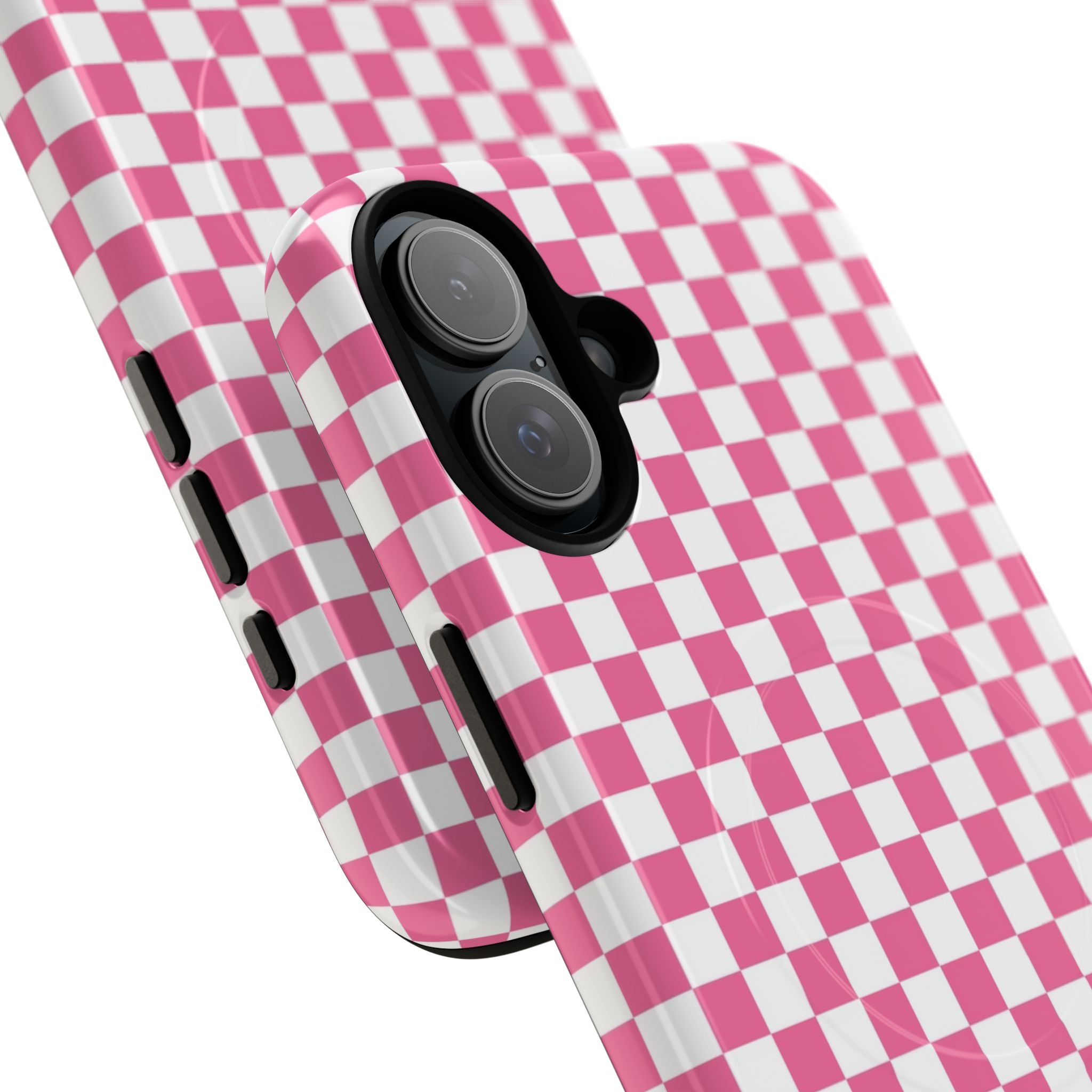 Yuyushiki Pink Check Tough Magnetic Cases, Artsulli - Art is Long, Life is Short, Phone Case, , , , , , , 