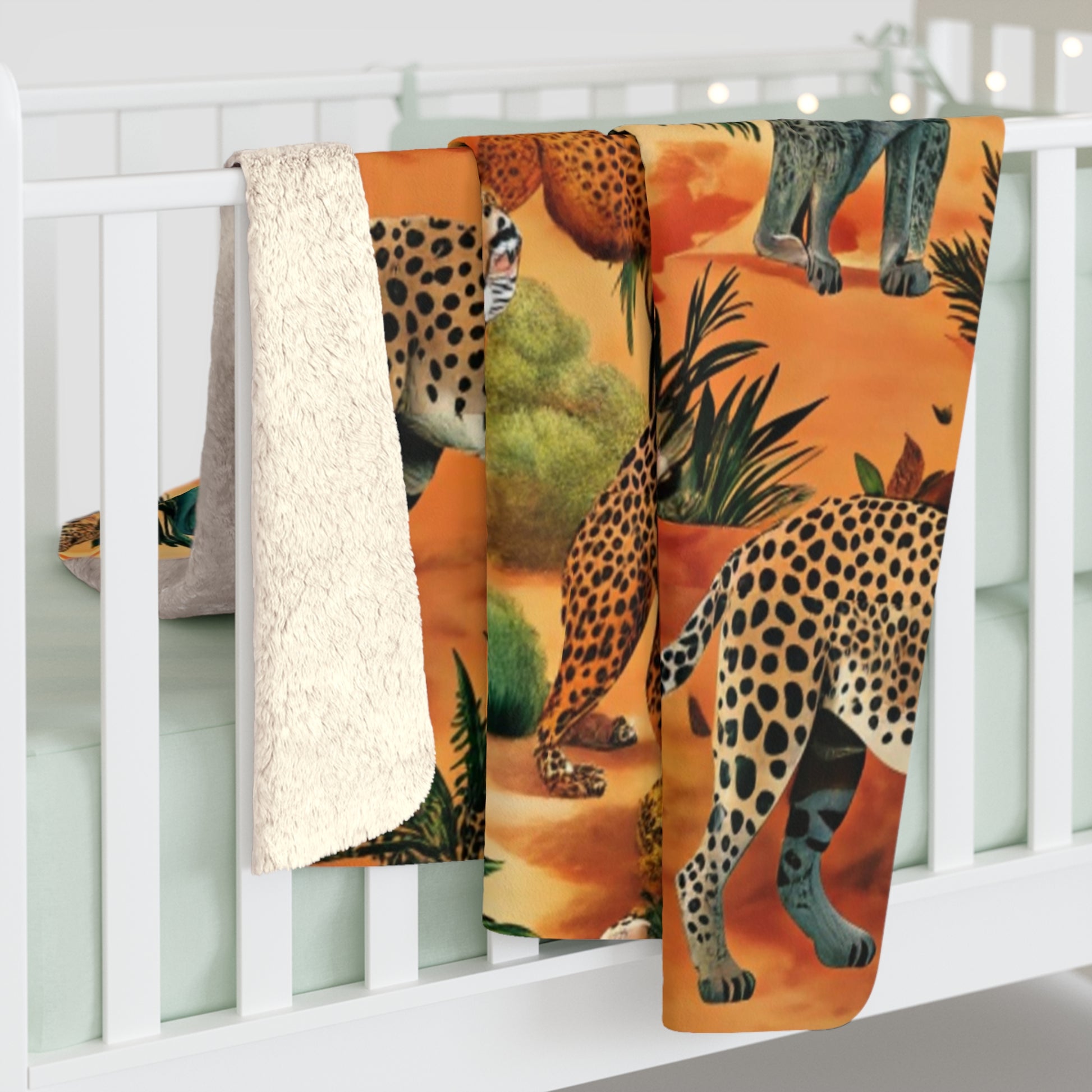 African Savannah Sherpa Fleece Blanket, Artsulli - Art is Long, Life is Short, Home Decor, , , , , , , 