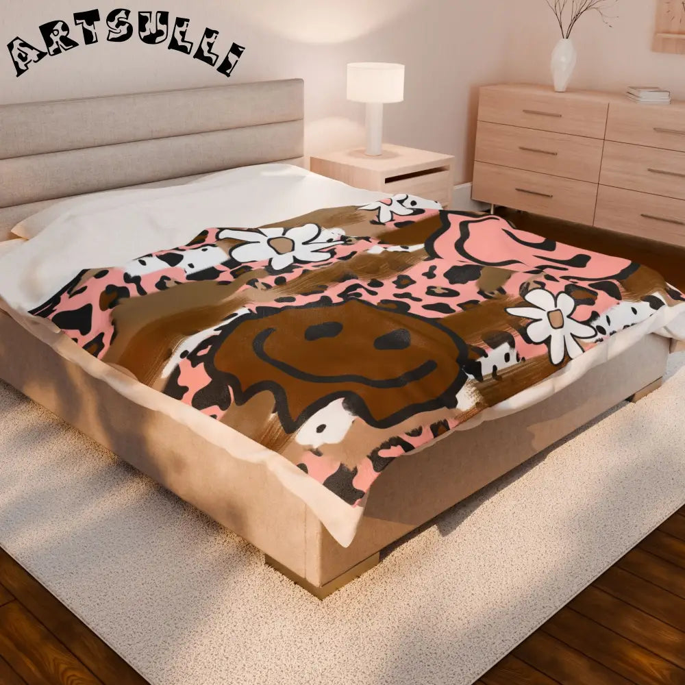 JAKKOUTTHEBXX Sutfin Ghosts Pop Art Velveteen Plush Blanket