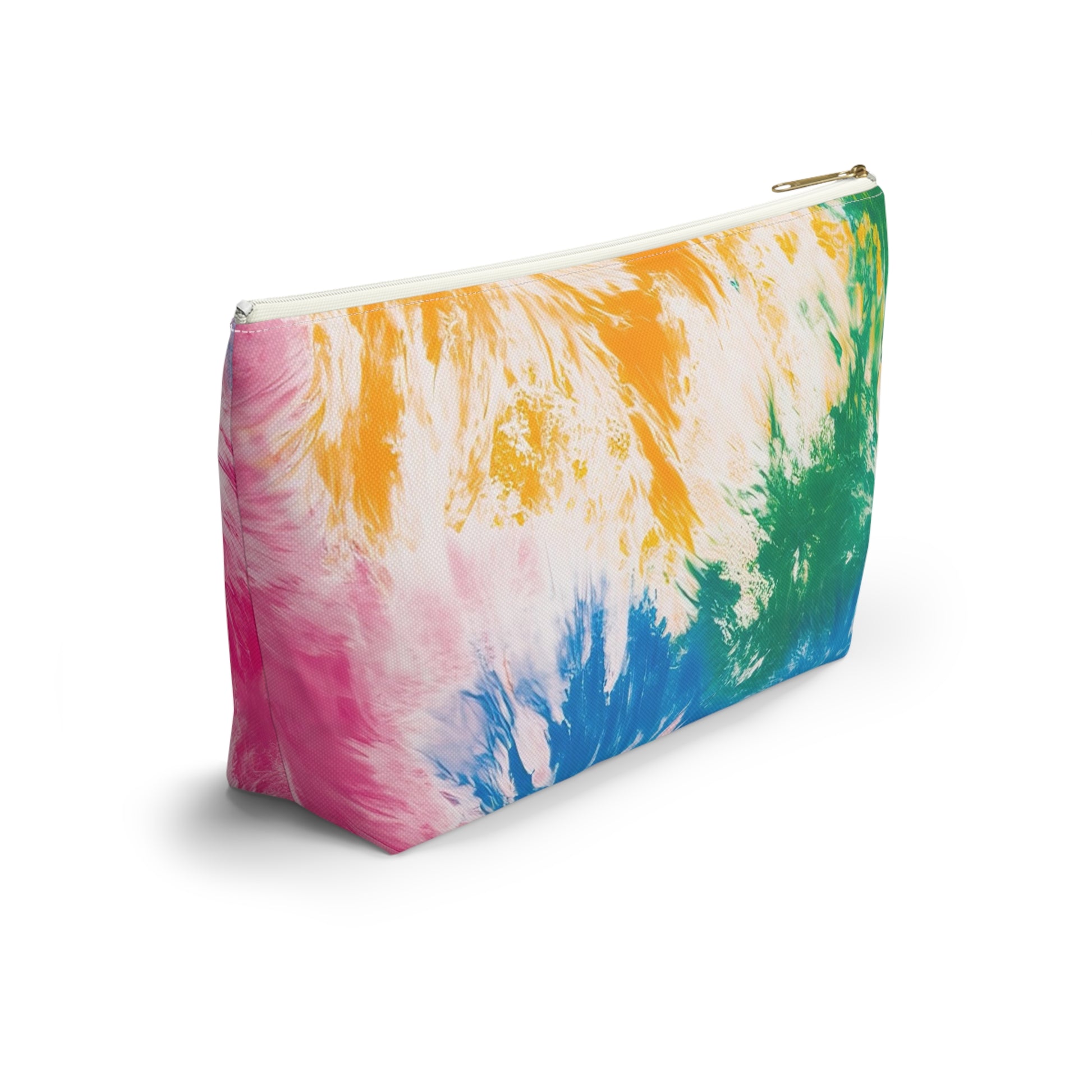 Tie Dye Splash II Accessory Pouch w T-bottom, Artsulli - Art is Long, Life is Short, Bags, , , , , , , 