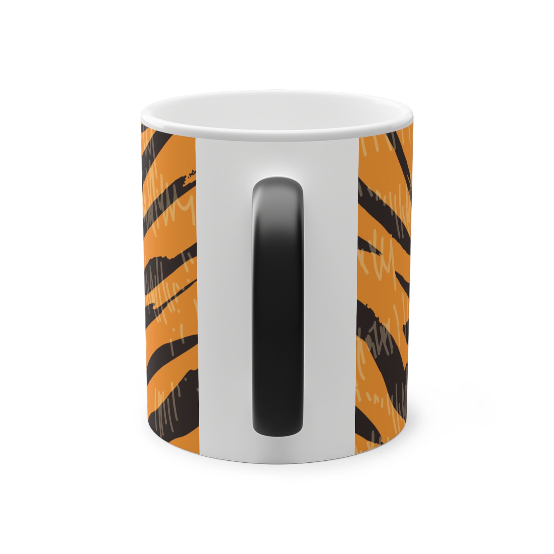 Tiger Scratches Orange & Black Magic Mug, 11oz, Artsulli - Art is Long, Life is Short, Mug, , , , , , , 