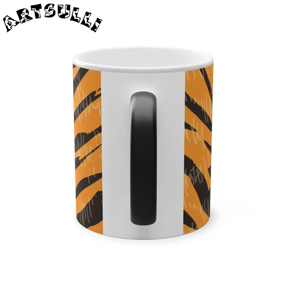 JAKKOUTTHEBXX Tiger Scratches Orange & Black Magic Mug 11oz