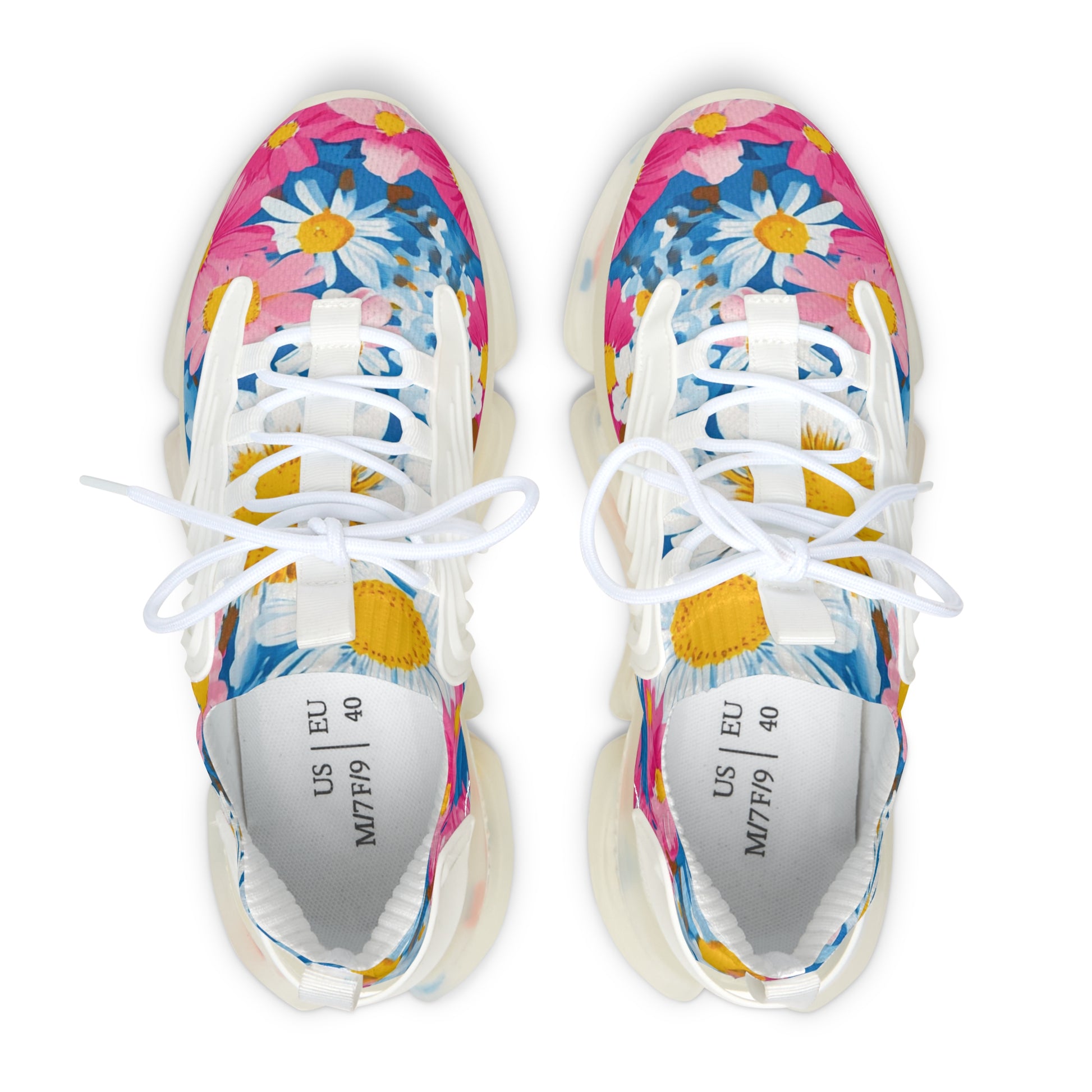 CDG Daisy Dream Blue Women's Mesh Sneakers, Artsulli - Art is Long, Life is Short, Shoes, , , , , , , 
