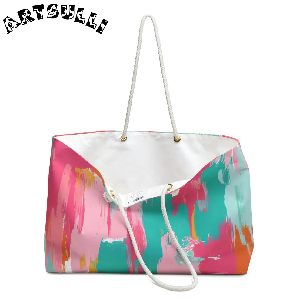 JAKKOUTTHEBXX Copy of Preppy Pixel Bloom Weekender Bag JAKKOUTTHEBXX