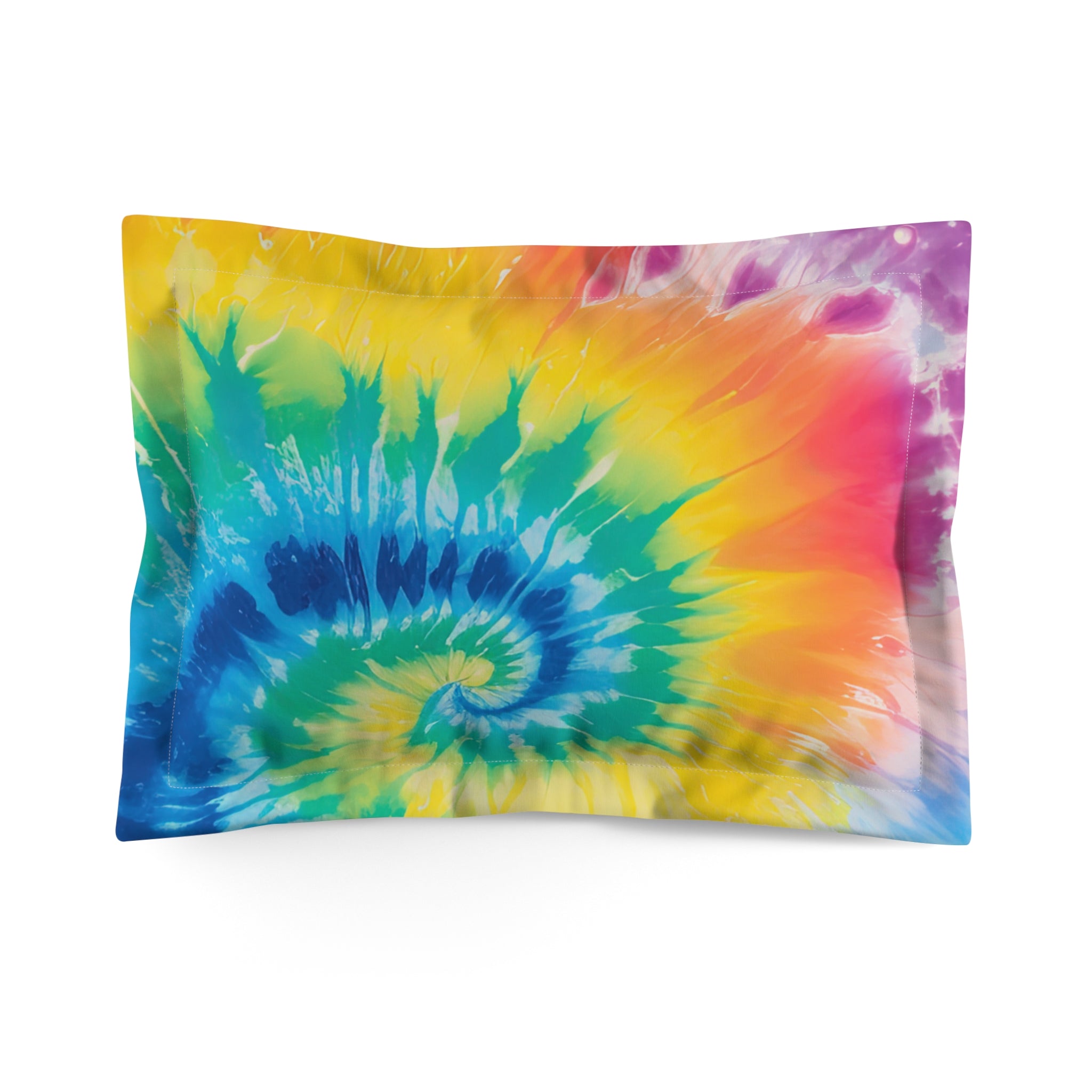 Tie Dye Microfiber Pillow Sham, Artsulli - Art is Long, Life is Short, Home Decor, Size, Standard, , , , , 14818081109319716352