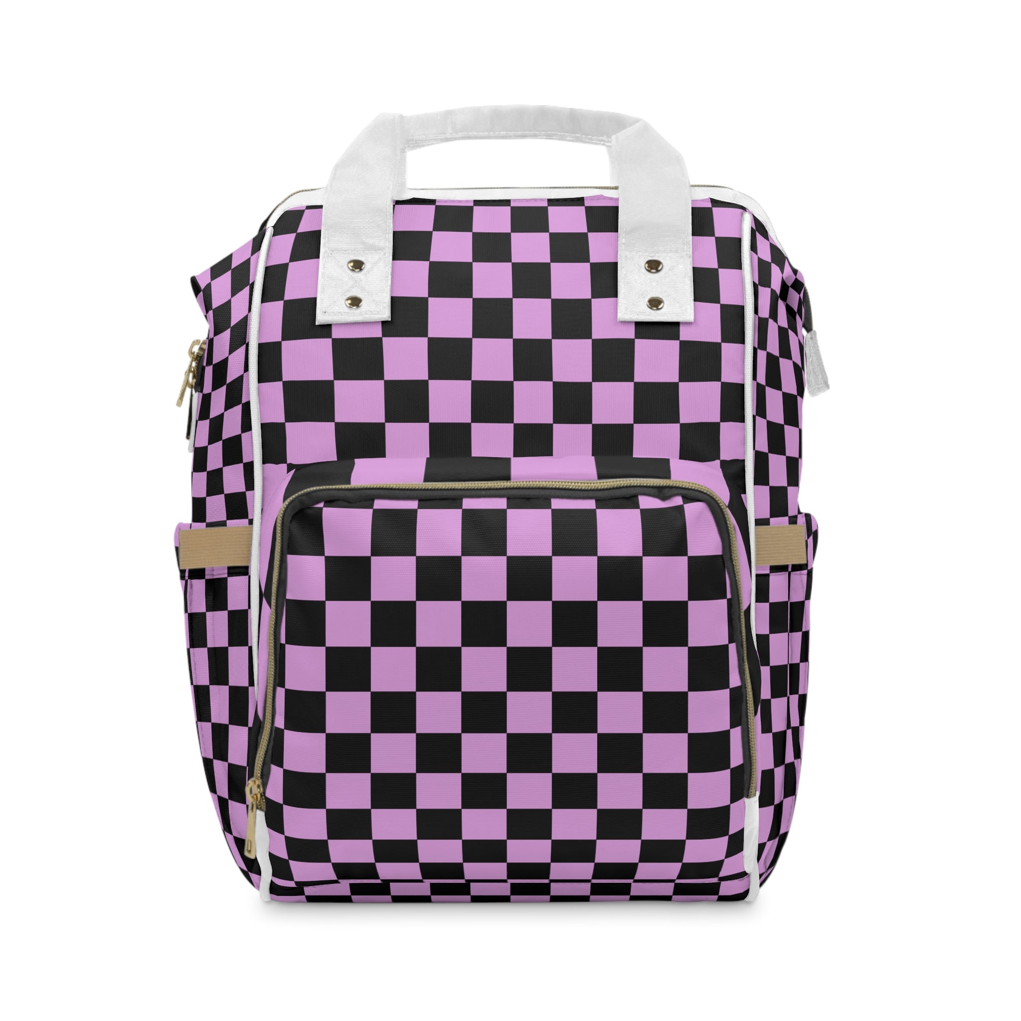 Pixel Punk Vision Multifunctional Diaper Backpack, Artsulli - Art is Long, Life is Short, Bags, Size, 15.0" × 10.8" × 6.7'', , , , , 29391590620389641444