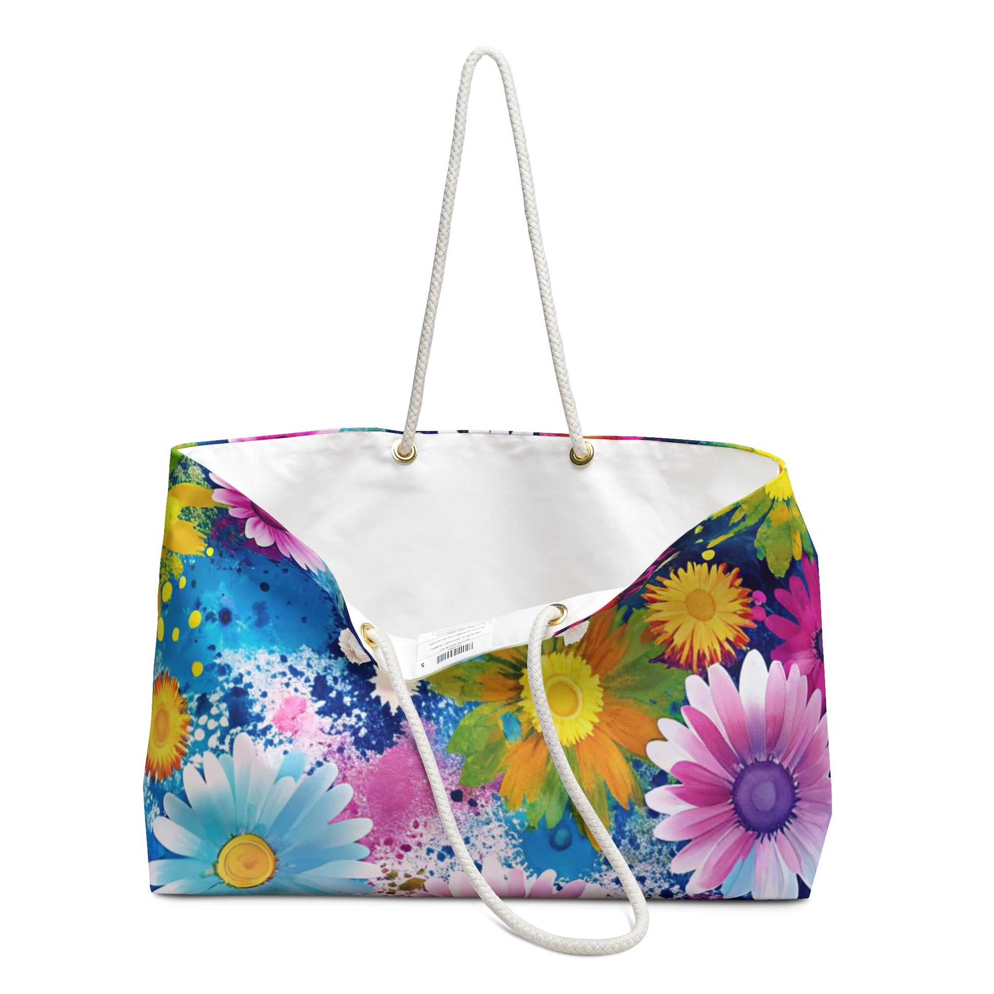 Magical Flower Explosion Multi-Color Weekender Bag, Artsulli - Art is Long, Life is Short, Bags, , , , , , , 