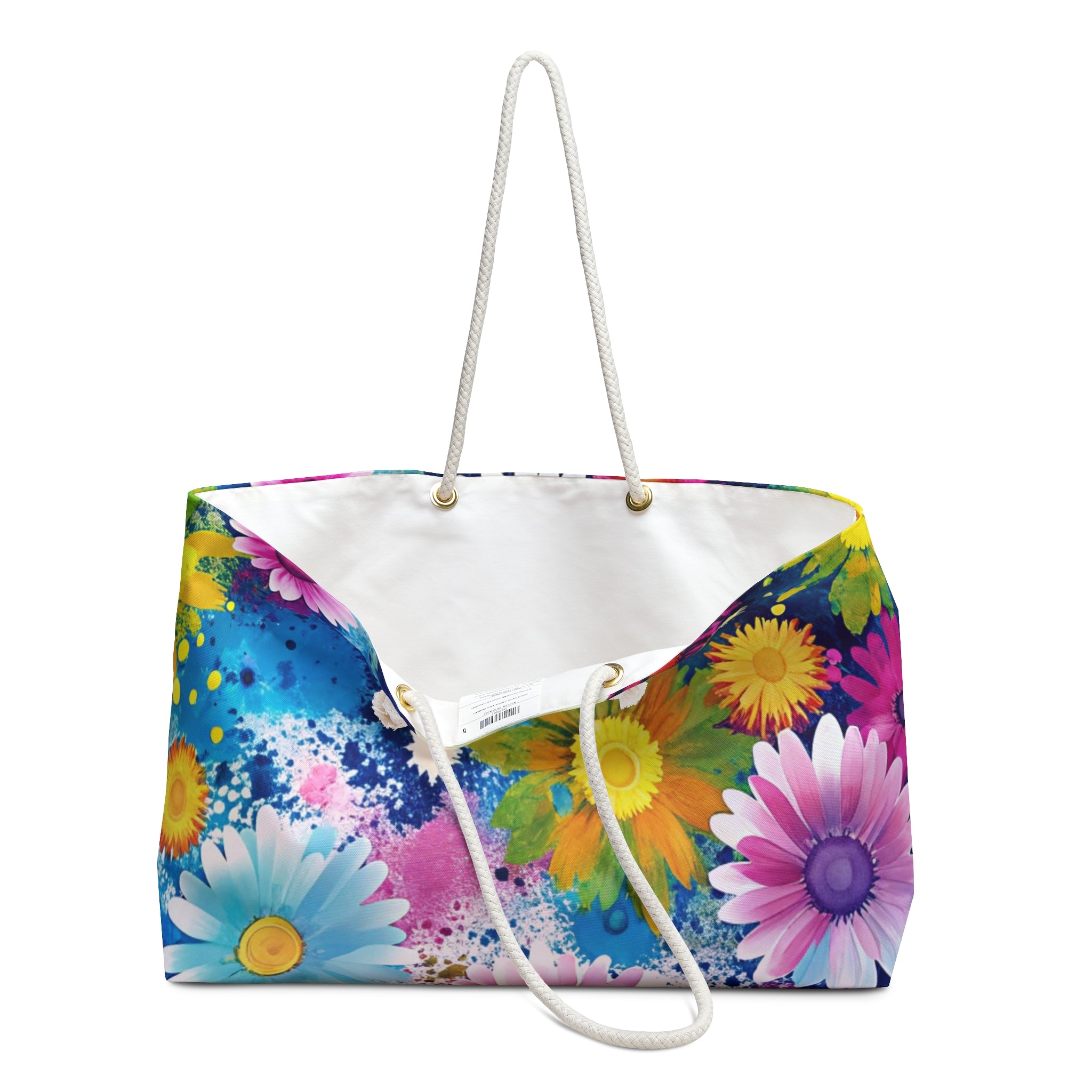 Magical Flower Explosion Multi-Color Weekender Bag, Artsulli - Art is Long, Life is Short, Bags, , , , , , , 