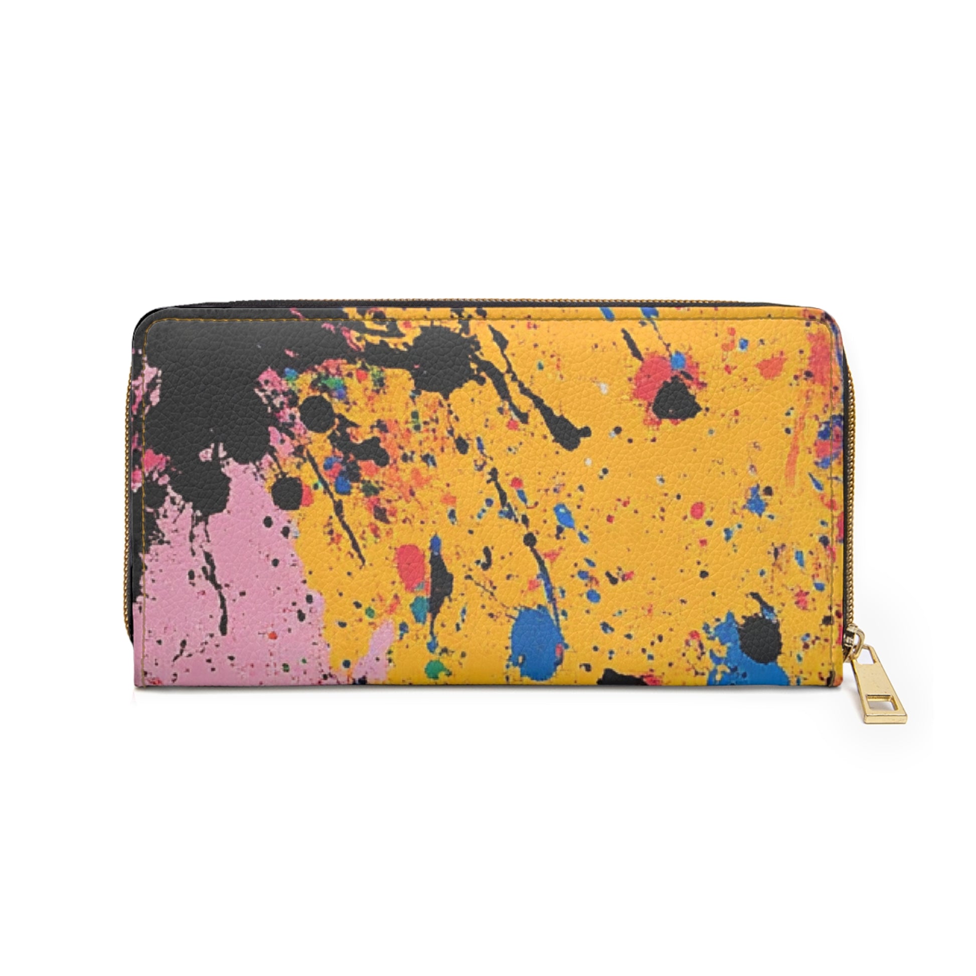 The Colors Of Paint Splatter Zipper Wallet, Artsulli - Art is Long, Life is Short, Accessories, , , , , , , 