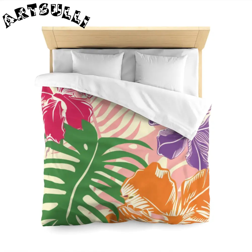 JAKKOUTTHEBXX Tropical Floral High Quality Duvet Cover 2025
