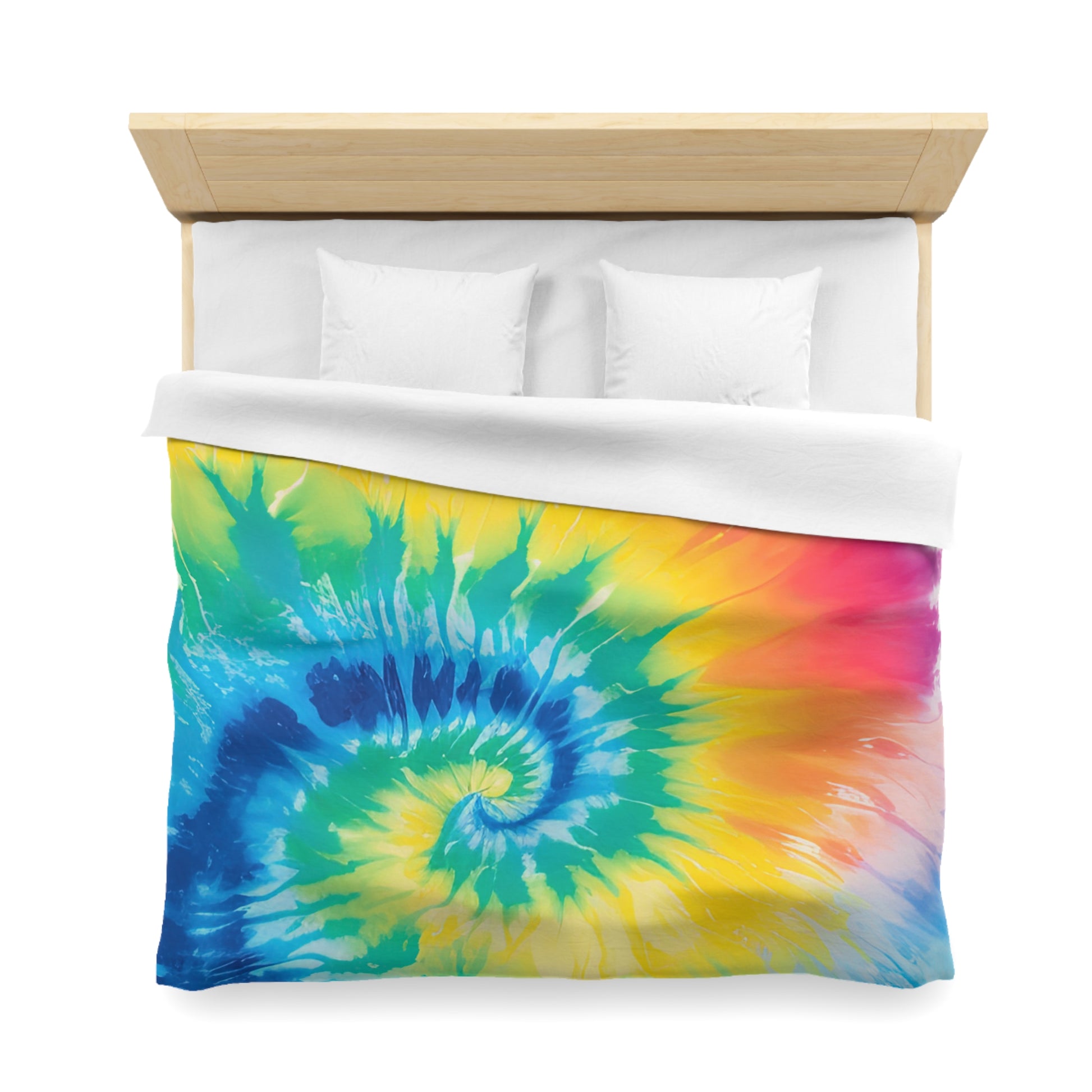 Tie Dye Microfiber Duvet Cover, Artsulli - Art is Long, Life is Short, Home Decor, , , , , , , 