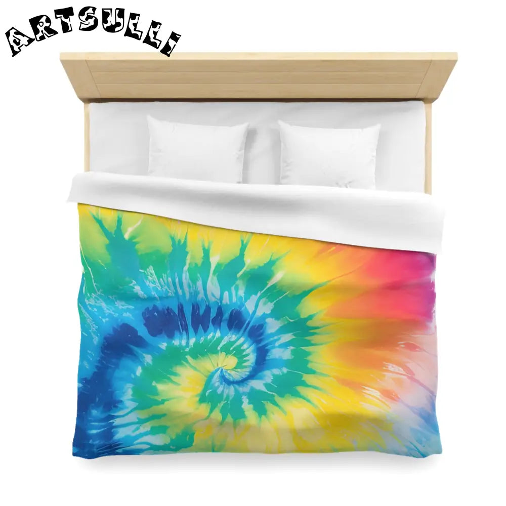 JAKKOUTTHEBXX Tie Dye Spiral Rainbow Duvet Cover 2025