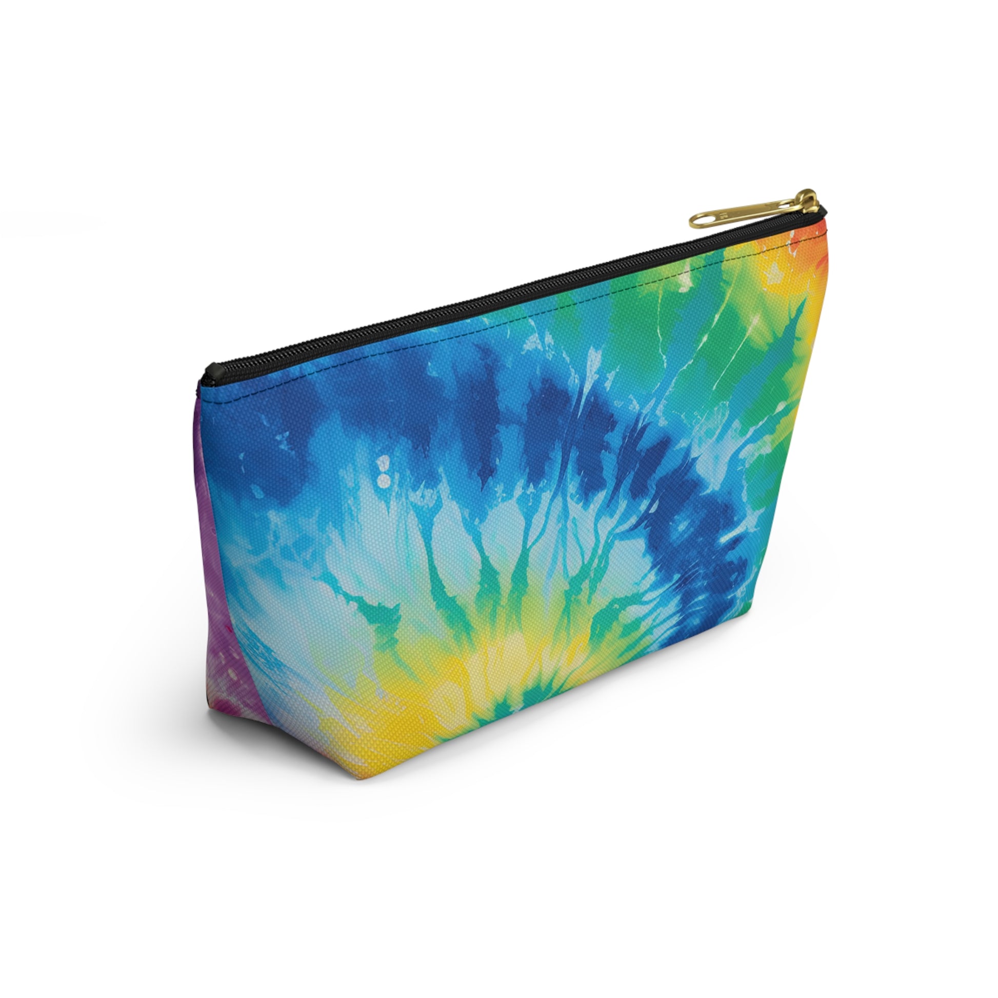 Tie Dye Accessory Pouch w T-bottom, Artsulli - Art is Long, Life is Short, Bags, , , , , , , 