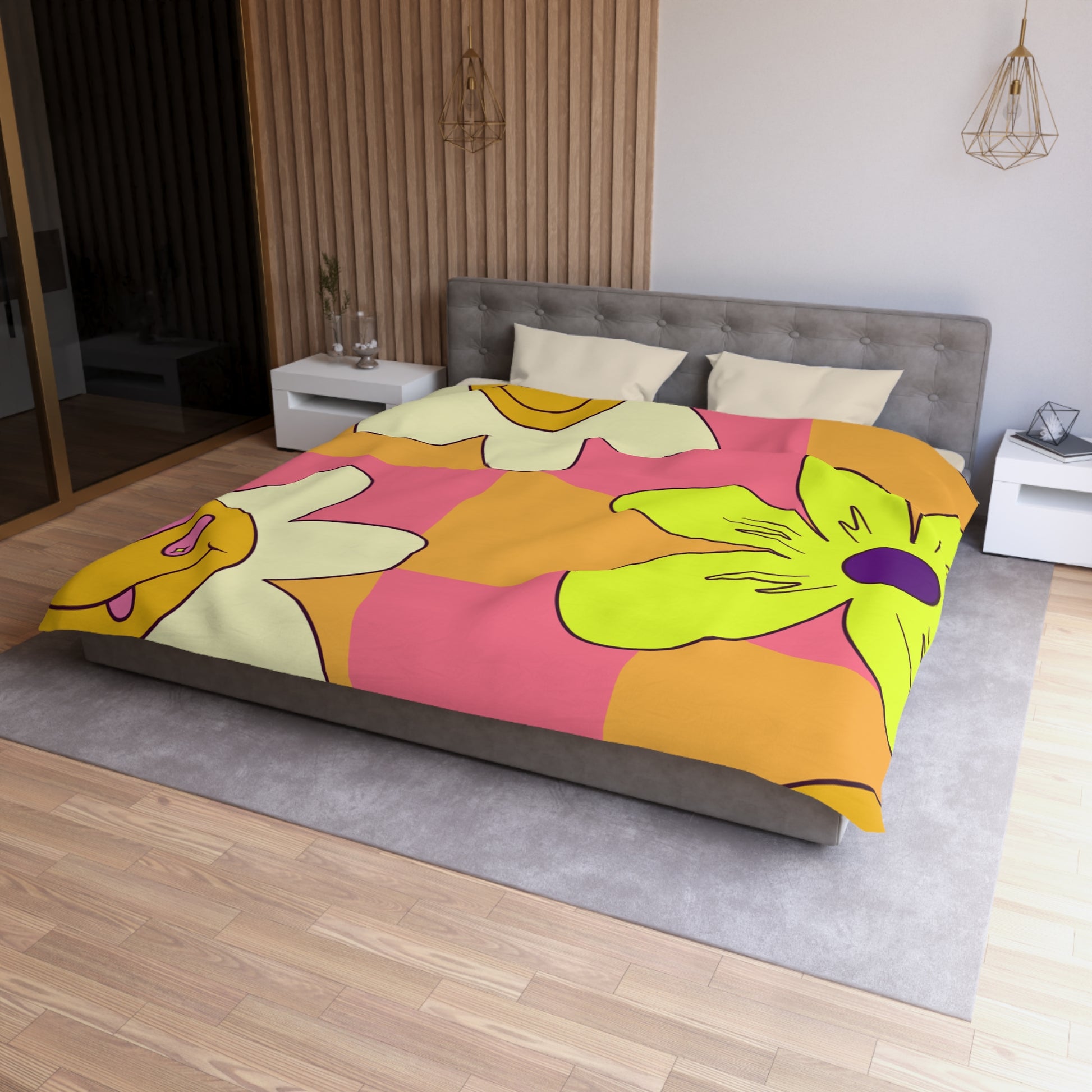 Trippy Sour Face Rave Microfiber Duvet Cover, Artsulli - Art is Long, Life is Short, Home Decor, , , , , , , 