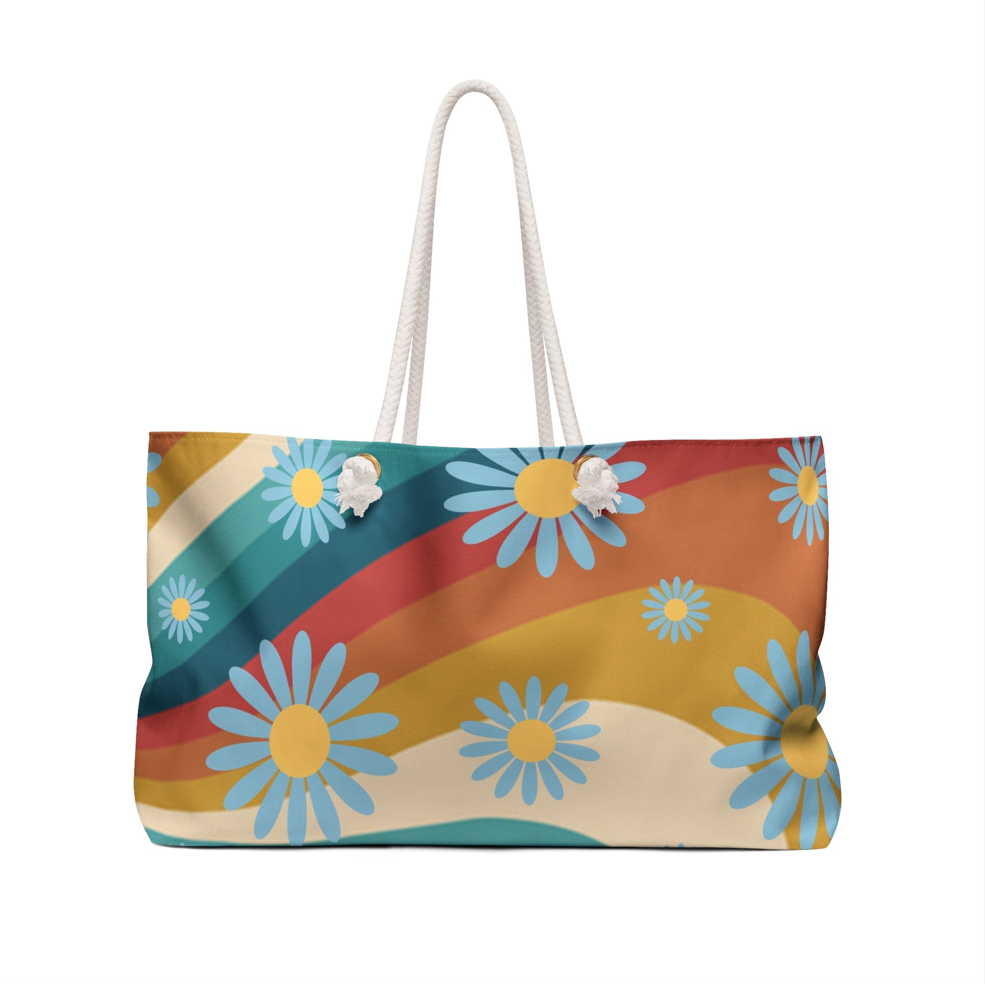 Psychedelic Floral Hills Multi-Color Weekender Bag, Artsulli - Art is Long, Life is Short, Bags, , , , , , , 