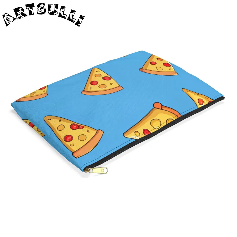 JAKKOUTTHEBXX Blue Pizza Dreamscape Accessory Pouch JAKKOUTTHEBXX