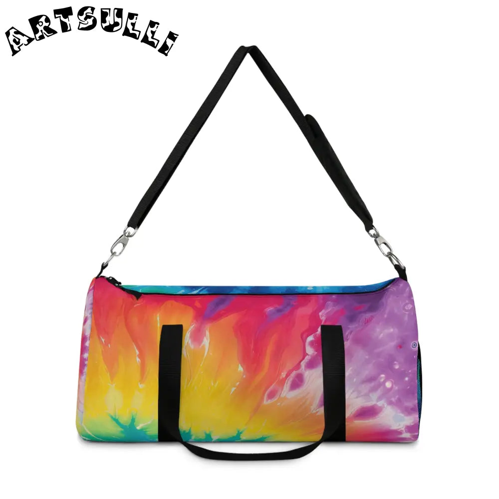 JAKKOUTTHEBXX Colorful Tie-Dye Duffel Bag 2025