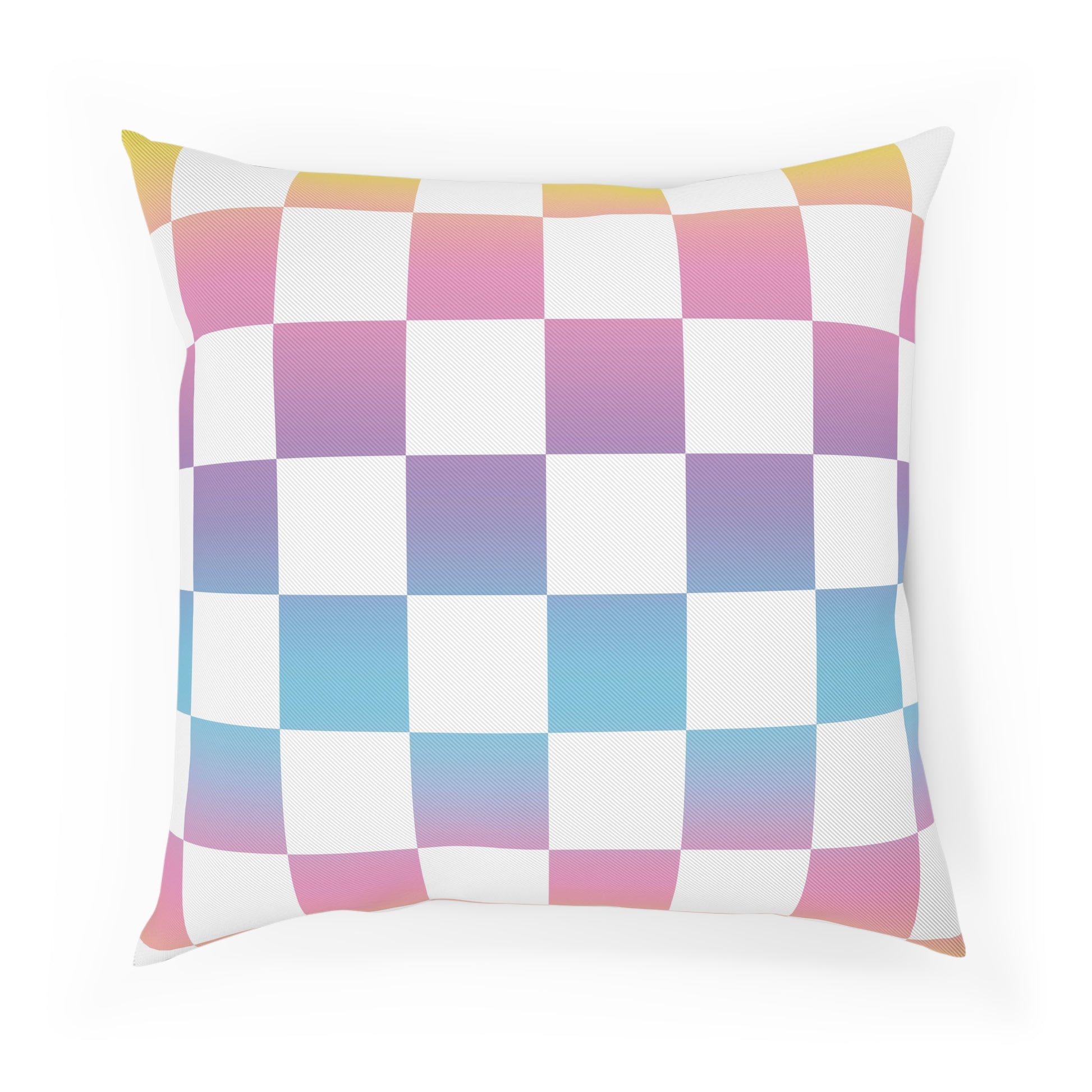 Vaporwave Check Cushion, Artsulli - Art is Long, Life is Short, Home Decor, Size, 18.1" × 18.1", , , , , 16566641065229922964
