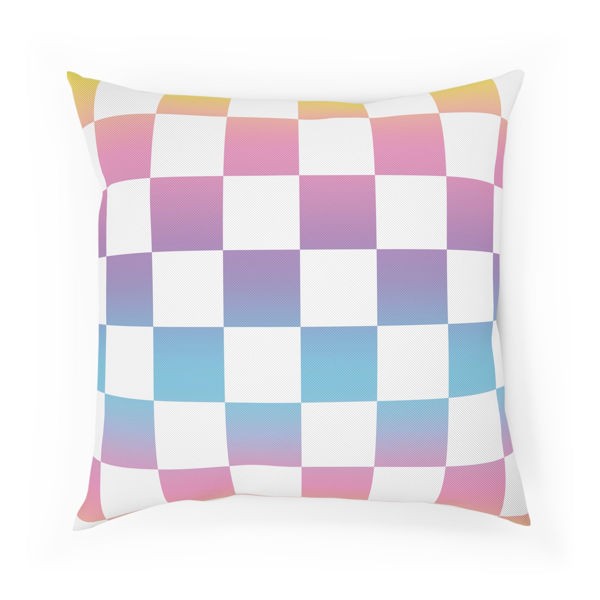Vaporwave Check Cushion, Artsulli - Art is Long, Life is Short, Home Decor, Size, 18.1" × 18.1", , , , , 16566641065229922964