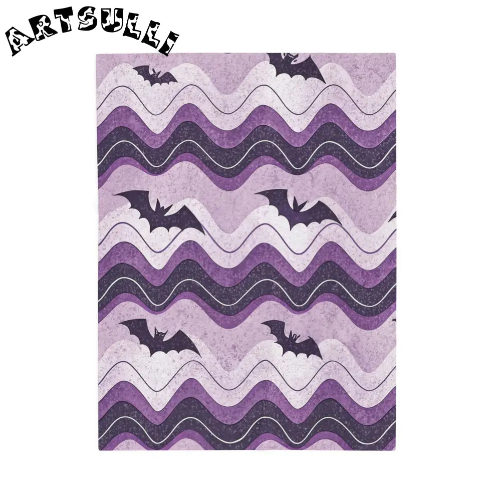 JAKKOUTTHEBXX Bat Wave Velveteen Plush Blanket JAKKOUTTHEBXX