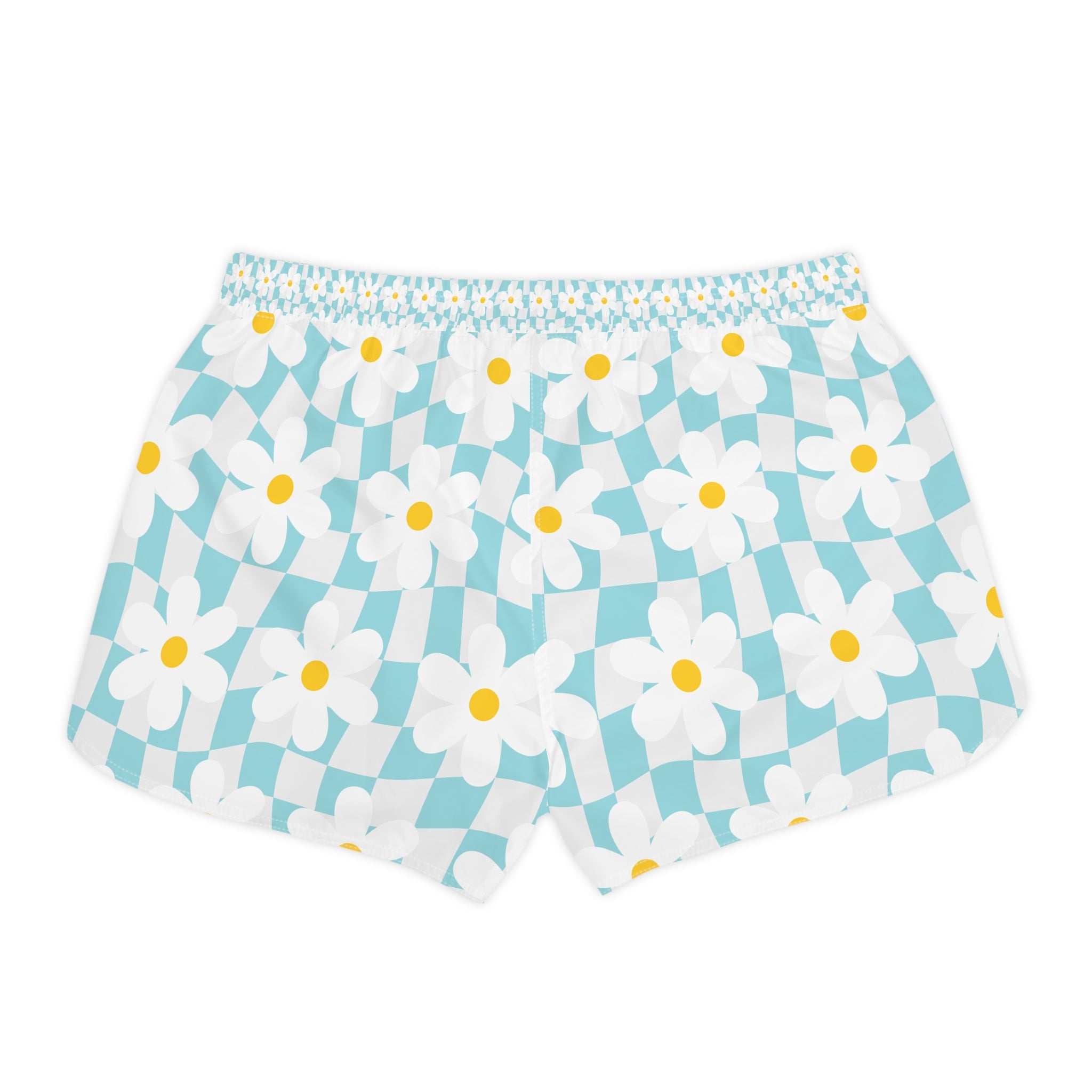 Trippy Check Garden Women's Casual Shorts (AOP), Artsulli - Art is Long, Life is Short, All Over Prints, , , , , , , 