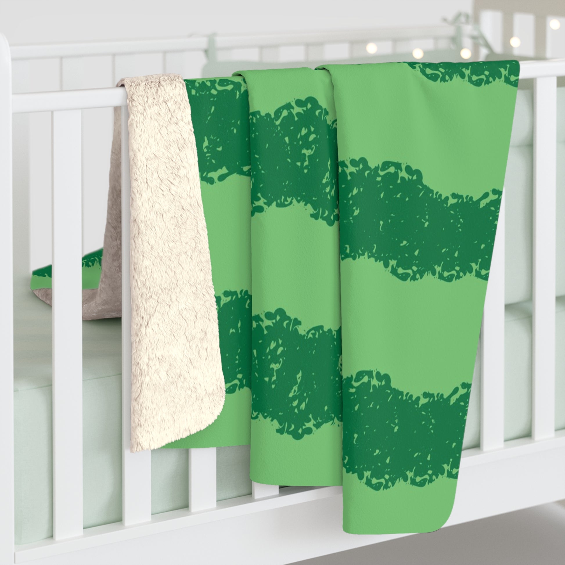 Watermelon Green Sherpa Fleece Blanket, Artsulli - Art is Long, Life is Short, Home Decor, , , , , , , 