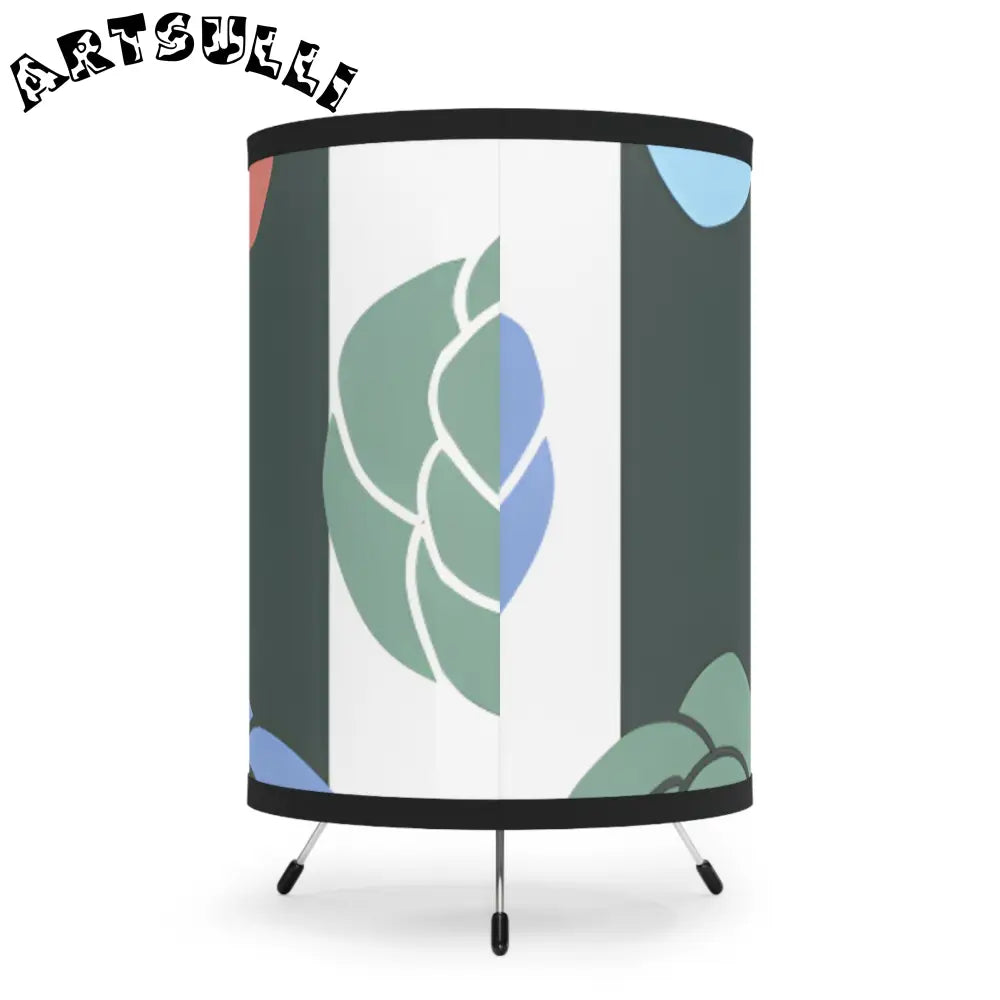 JAKKOUTTHEBXX Stripes x Roses Black and White Tripod Lamp