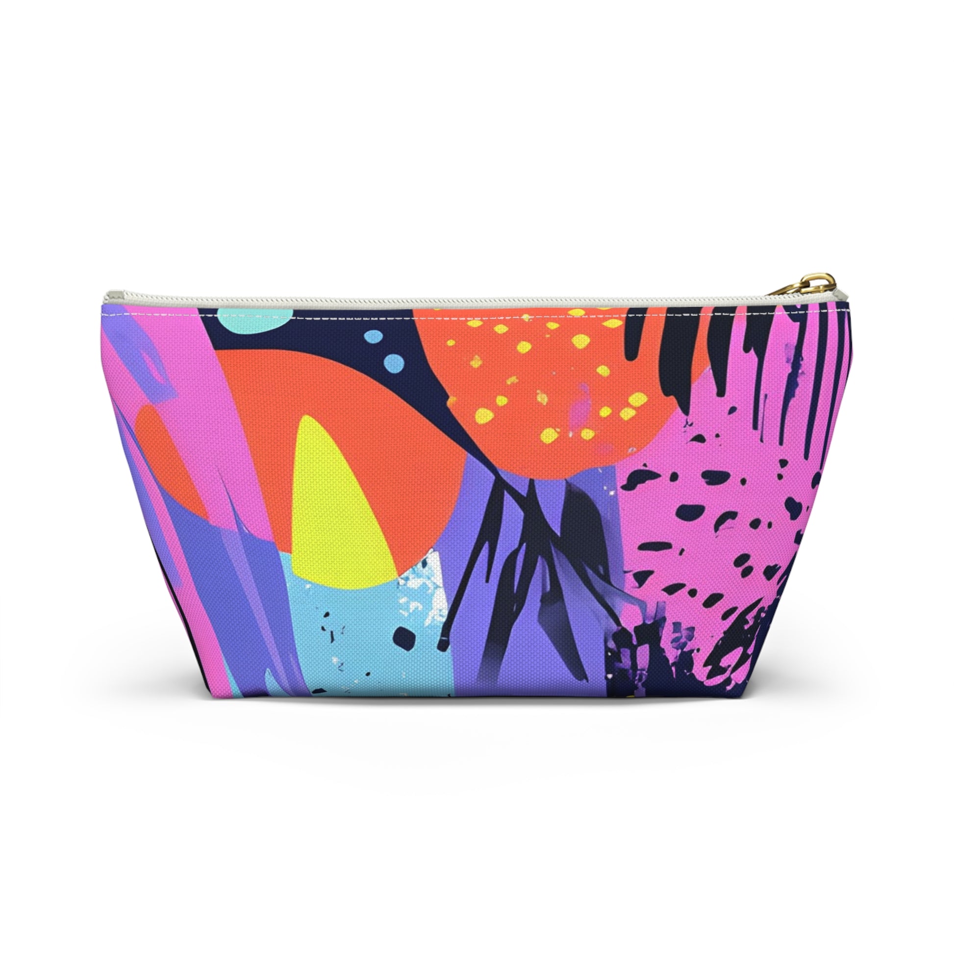 Dark Neon Rainforest Accessory Pouch w T-bottom, Artsulli - Art is Long, Life is Short, Bags, , , , , , , 