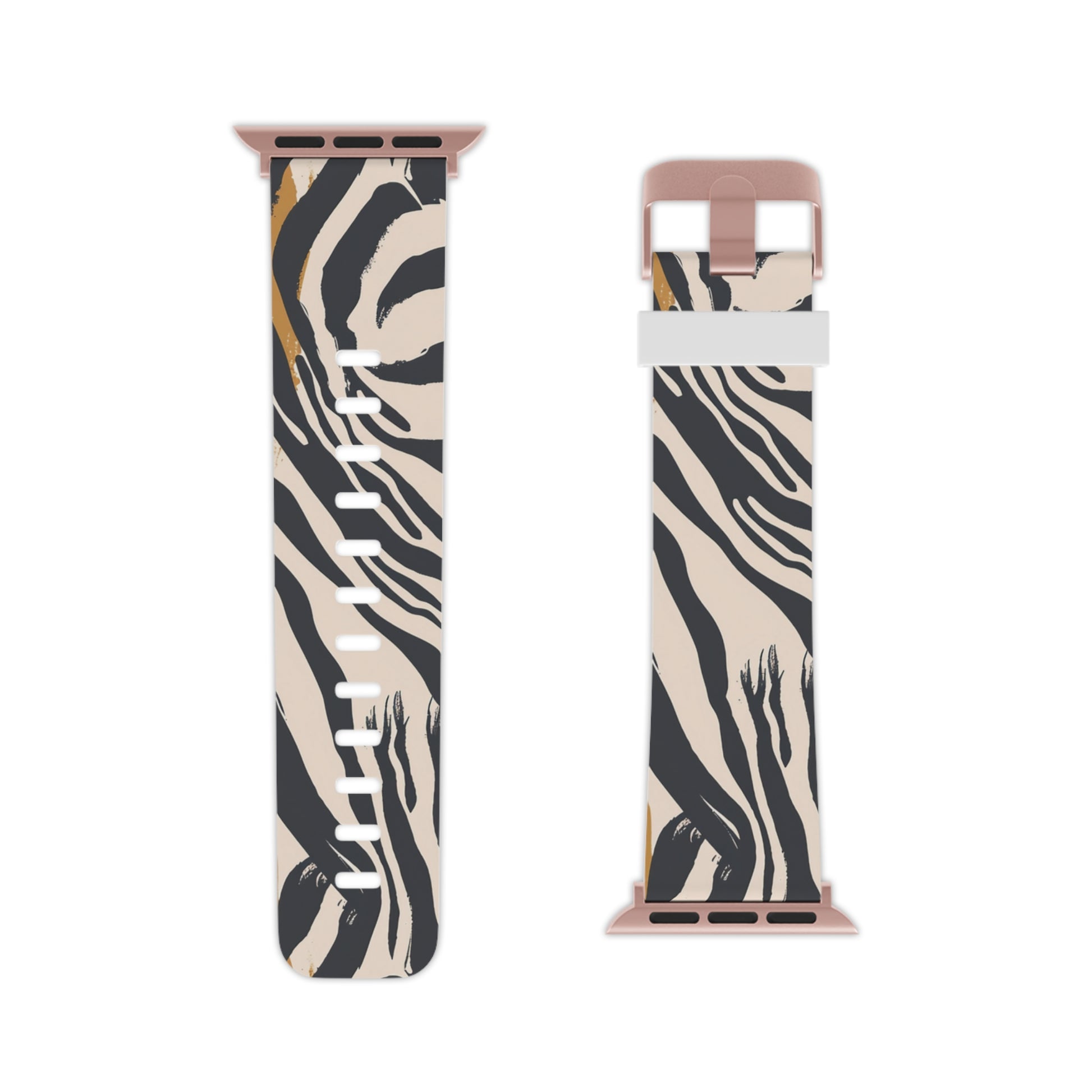 Beige Zebra Jungle Flats Watch Band for Apple Watch, Artsulli - Art is Long, Life is Short, Accessories, , , , , , , 