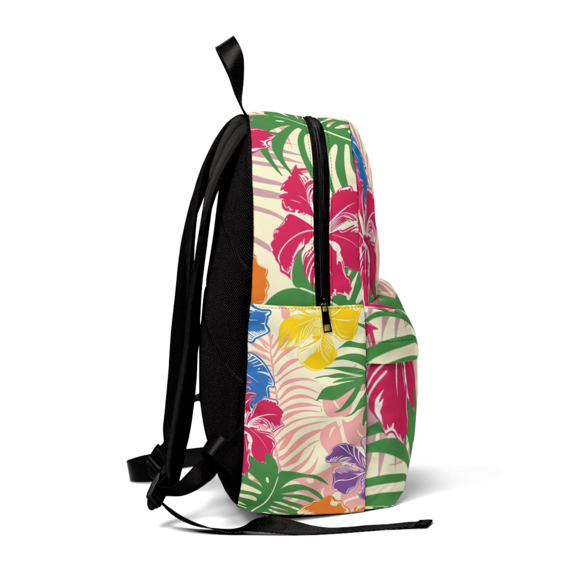 Blooming Tropical Flowers Unisex Classic Backpack, Artsulli - Art is Long, Life is Short, Bags, , , , , , , 