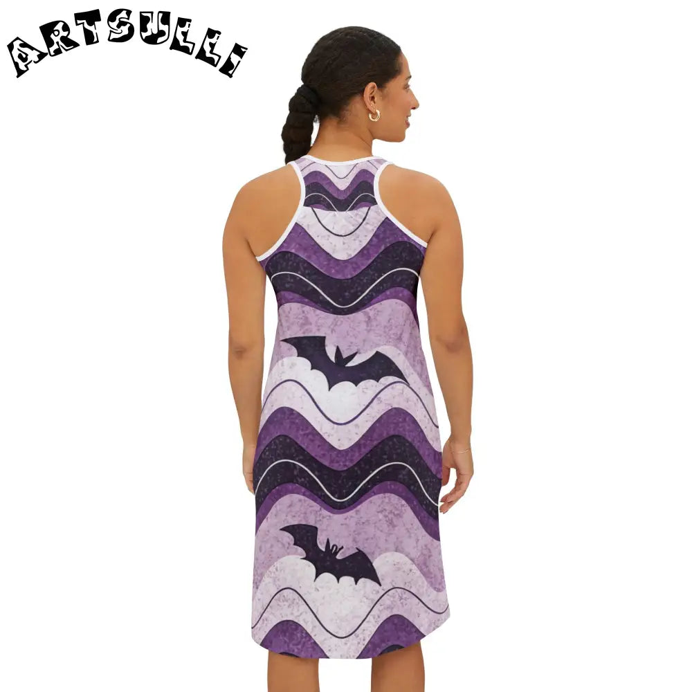 JAKKOUTTHEBXX Bat Wave Women’s Racerback Dress (AOP) JAKKOUTTHEBXX