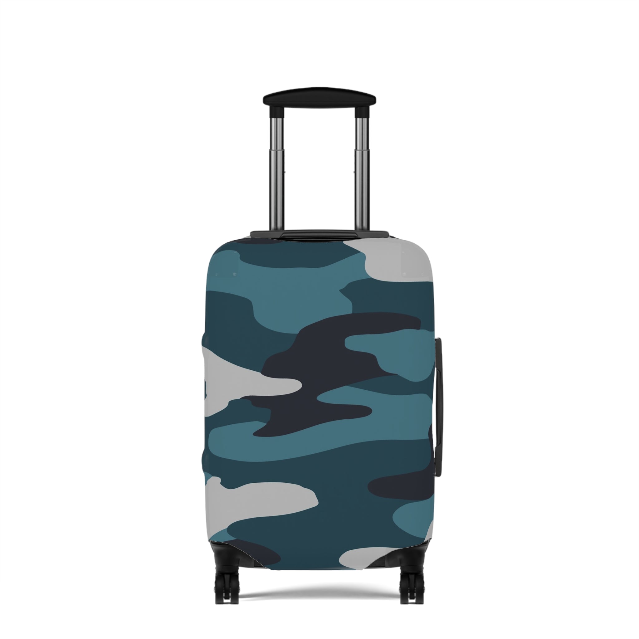 Blue Camouflage Luggage Cover, Artsulli - Art is Long, Life is Short, Accessories, Size, 21'' × 14'', , , , , 10763601667155