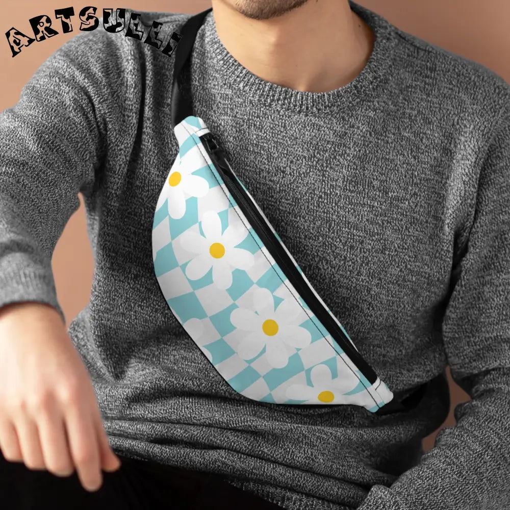 JAKKOUTTHEBXX Trippy Check Garden Fanny Pack JAKKOUTTHEBXX Artsulli
