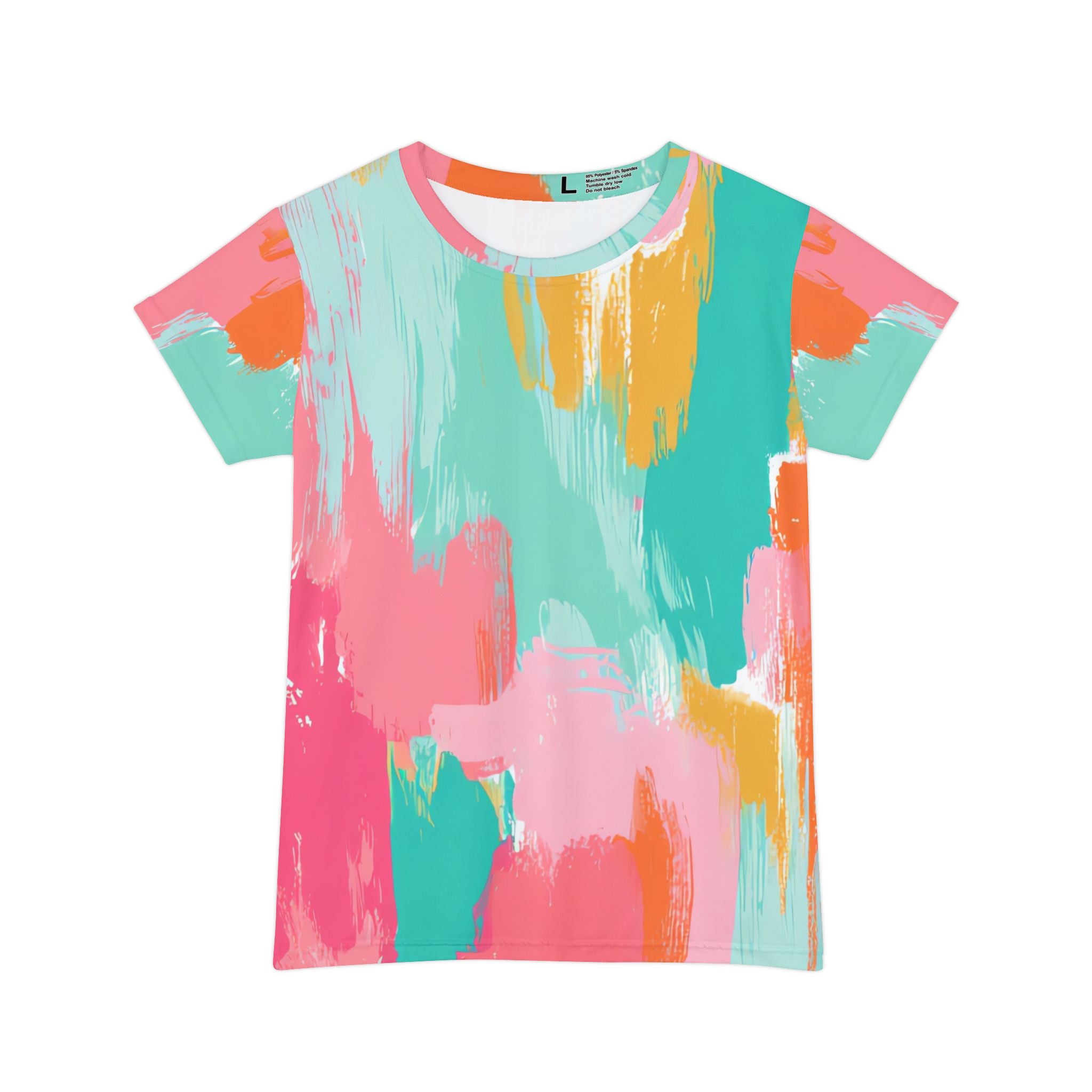 Preppy Pixel Bloom Women's Short Sleeve Shirt (AOP), Artsulli - Art is Long, Life is Short, All Over Prints, Size, XS, , , , , 19331155262820236013