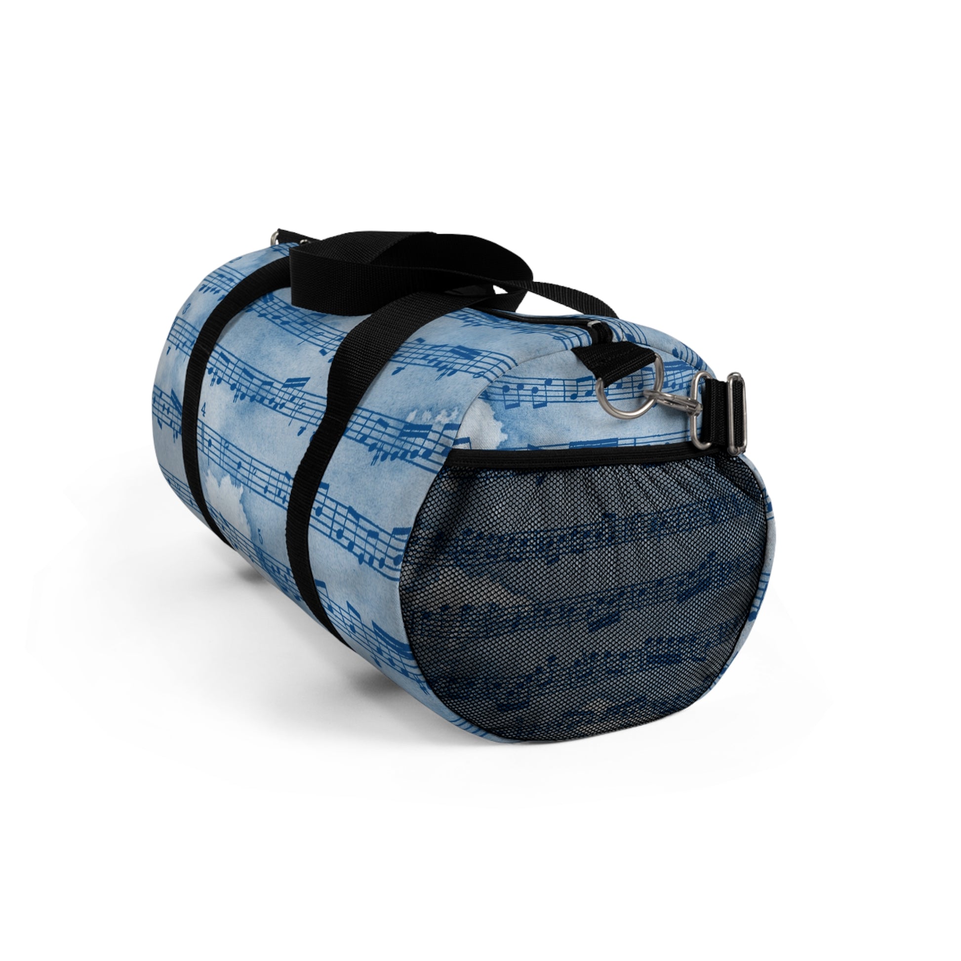 Drip Spill Type Beat Sheet Music II Blue Duffel Bag, Artsulli - Art is Long, Life is Short, Bags, , , , , , , 