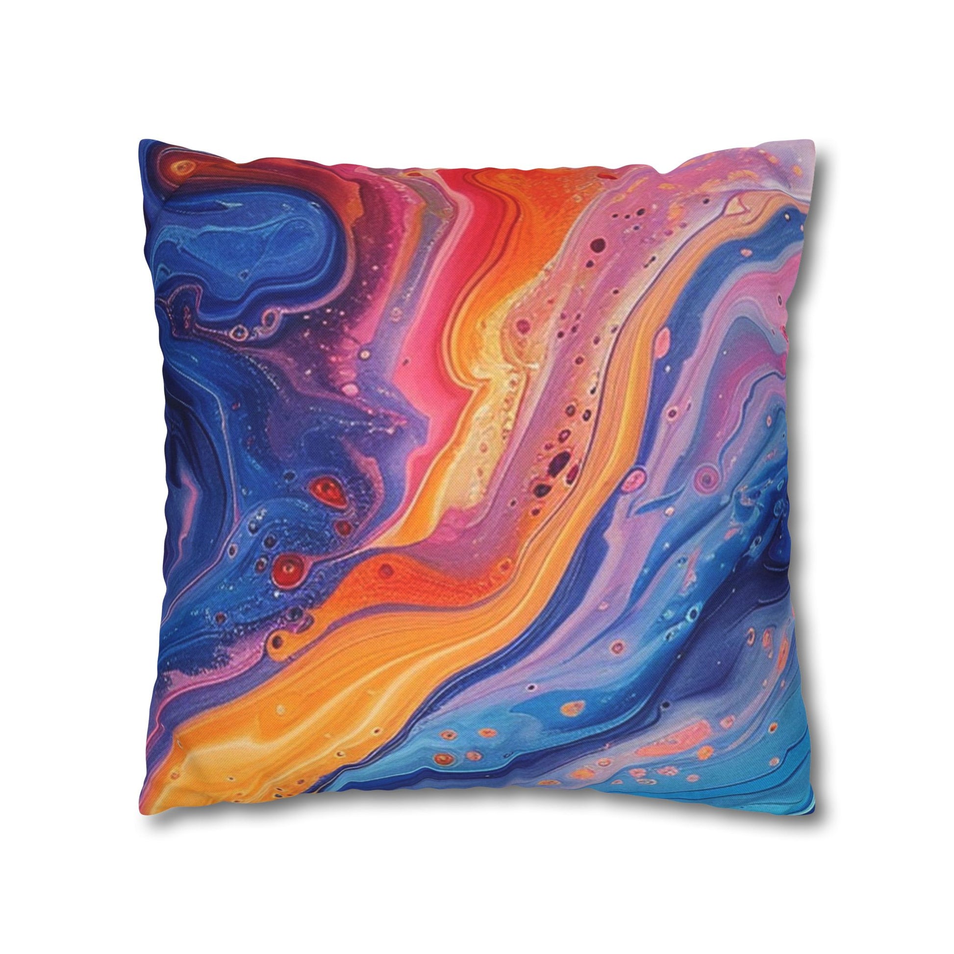 Spun Polyester Square Pillowcase, Artsulli - Art is Long, Life is Short, Home Decor, , , , , , , 